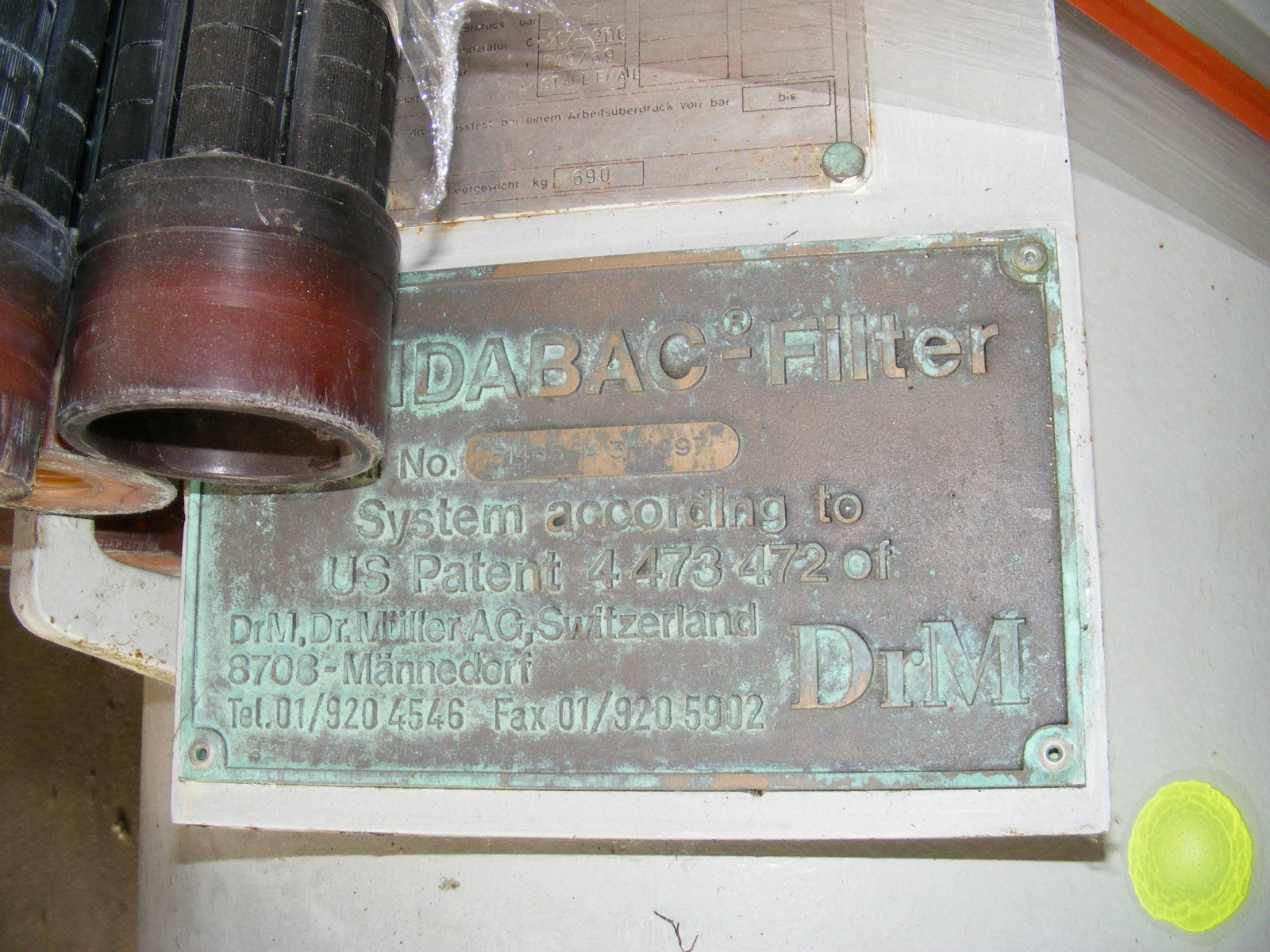 Unused Glasslined DeDietrich R 4.3-10-1650/T140 Cartridge And Candle Filter - IPP# 211710