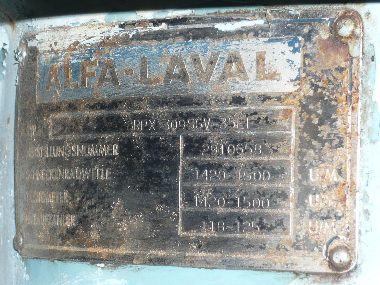   Centrifuge-Disc Bowl 10 kW (13.4 HP) Stainless Steel Other For Sale - IPP# 211827