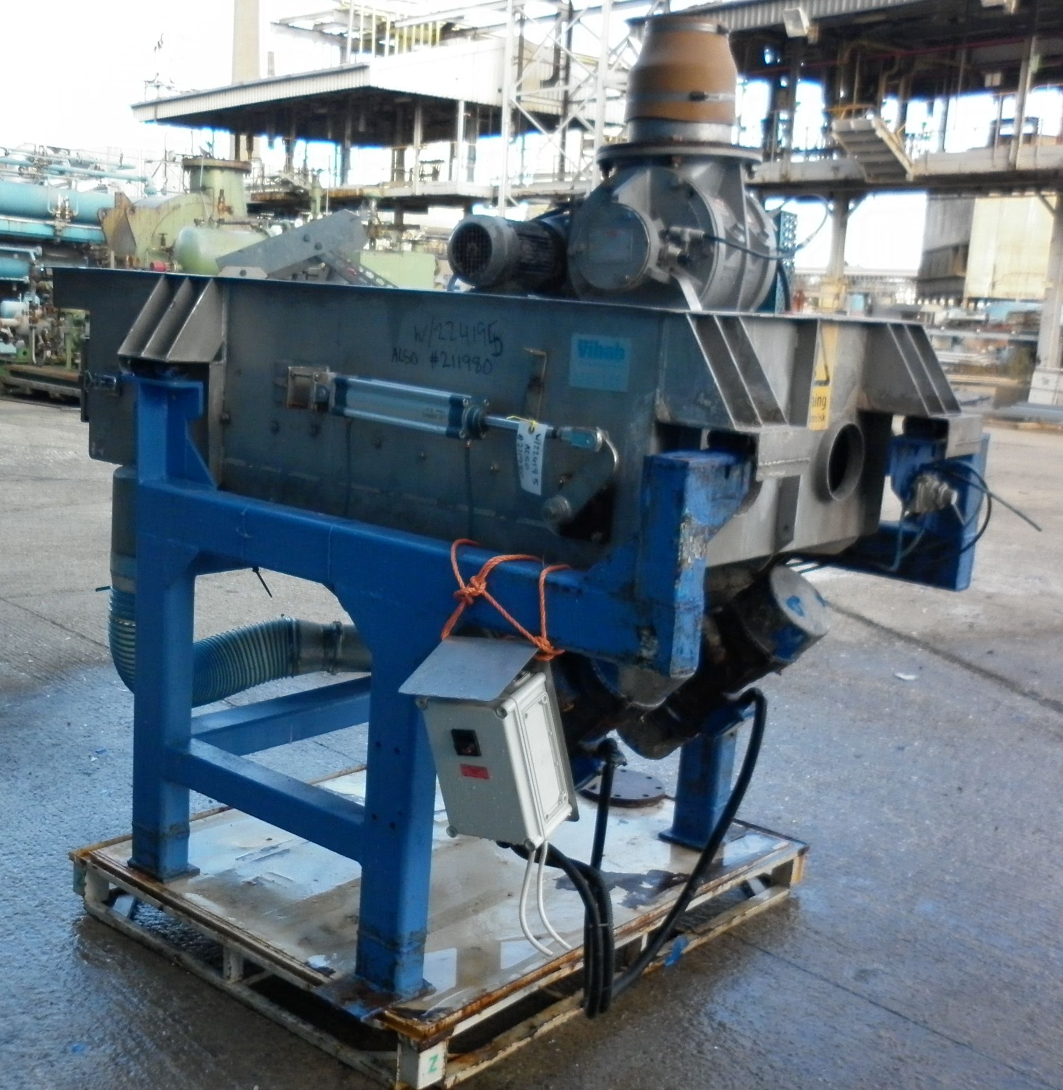 Stainless Steel 321 Vihab Vibrerande Hantering L2S Rotary Screener - IPP# 211980