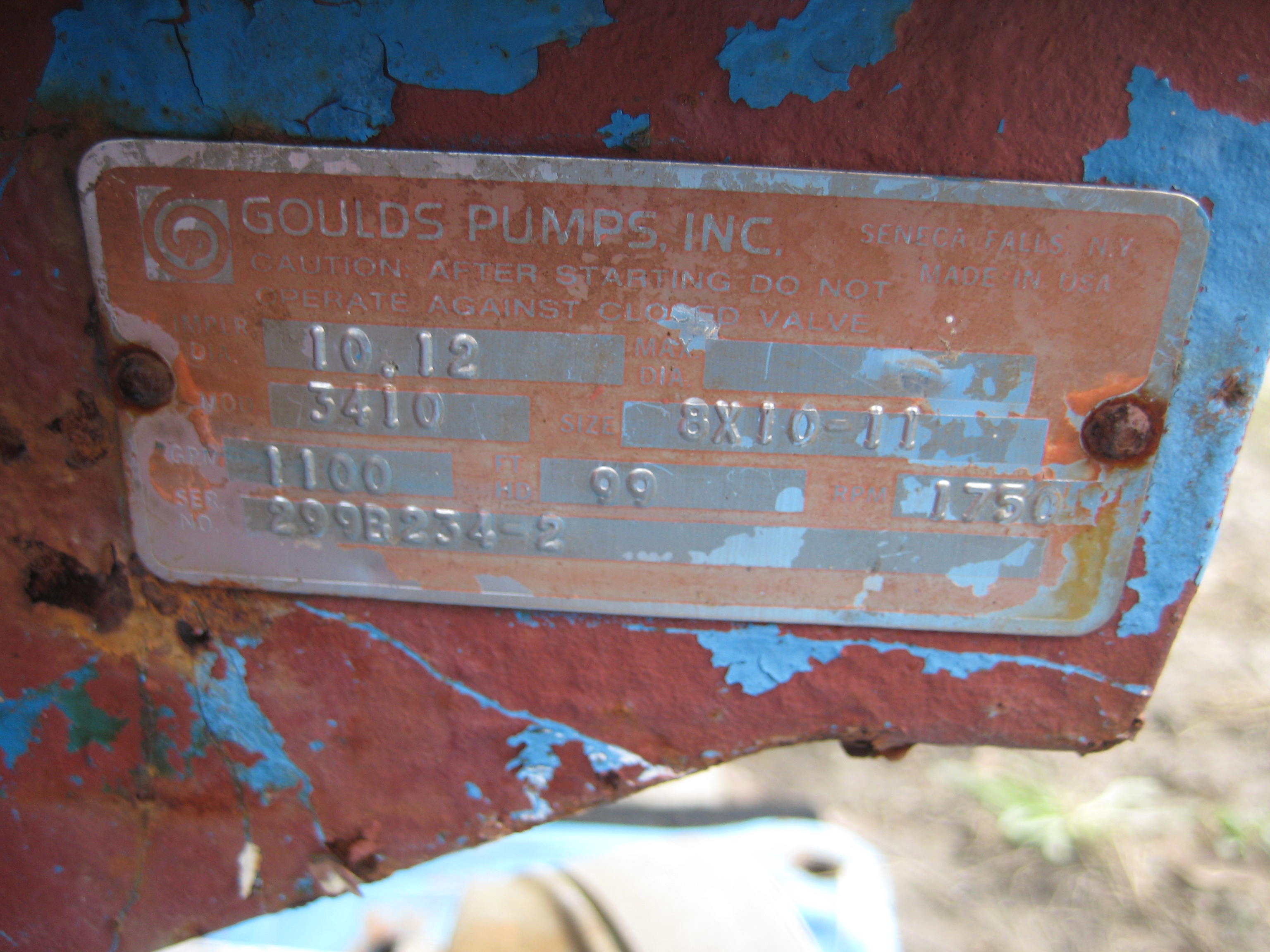  Centrifugal Pump 249.8 m3/h (1,100 GPM) Carbon Steel For Sale - IPP# 212858