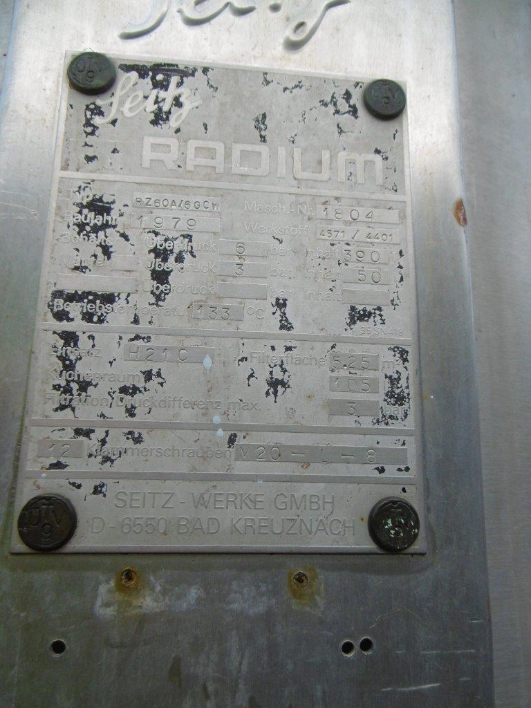  Pressure Leaf Filter 5.3 m² (56.5 ft²) Stainless Steel 316 For Sale - IPP# 212923