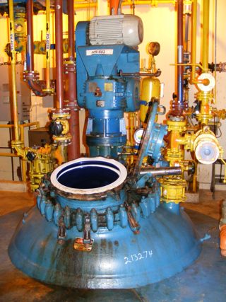 Glasslined Pfaudler RA Batch-Type Agitated Reactor