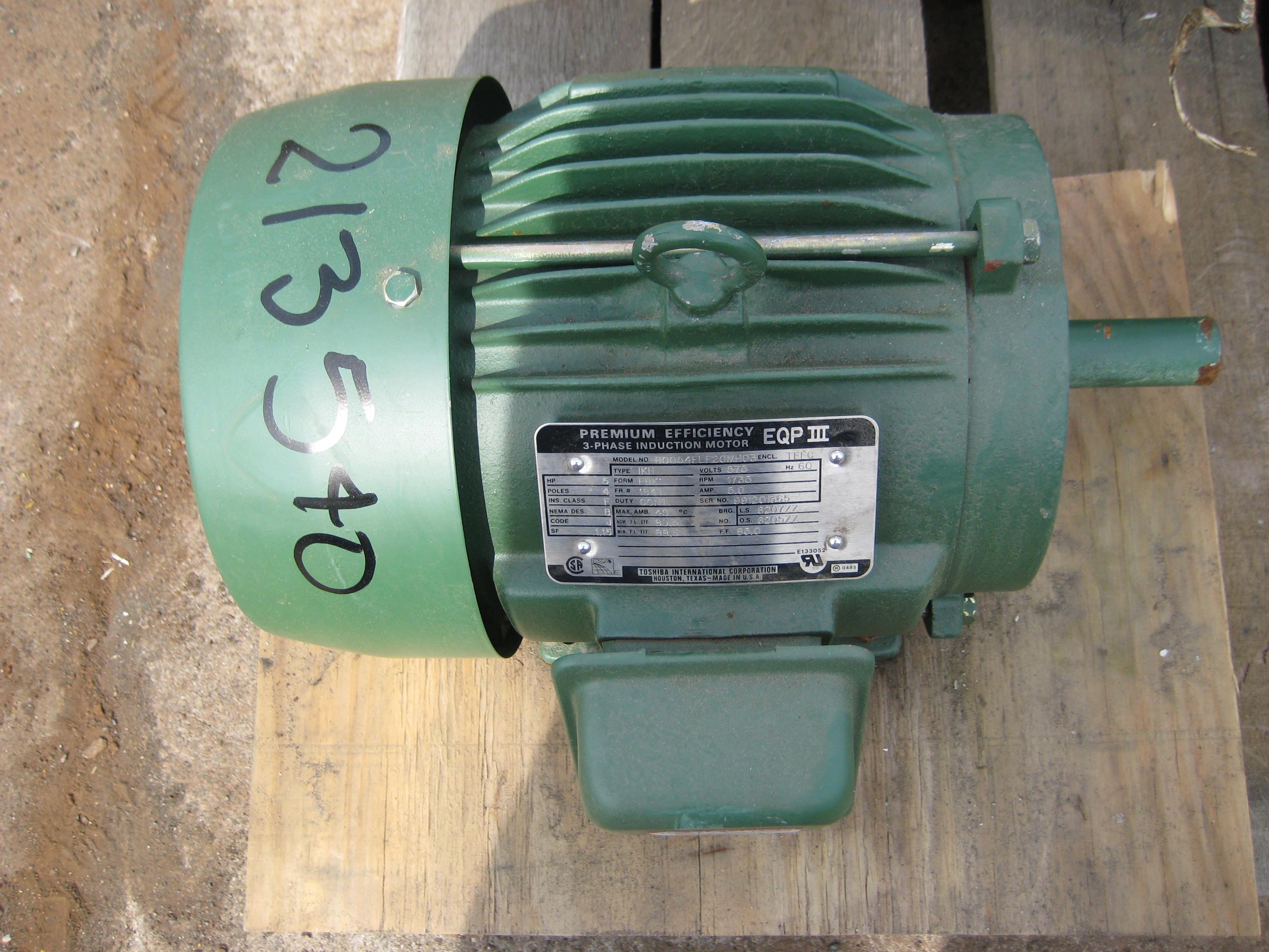 Unused Motor Electrical 3.7 kW (5 HP) Carbon Steel For Sale - IPP# 213540