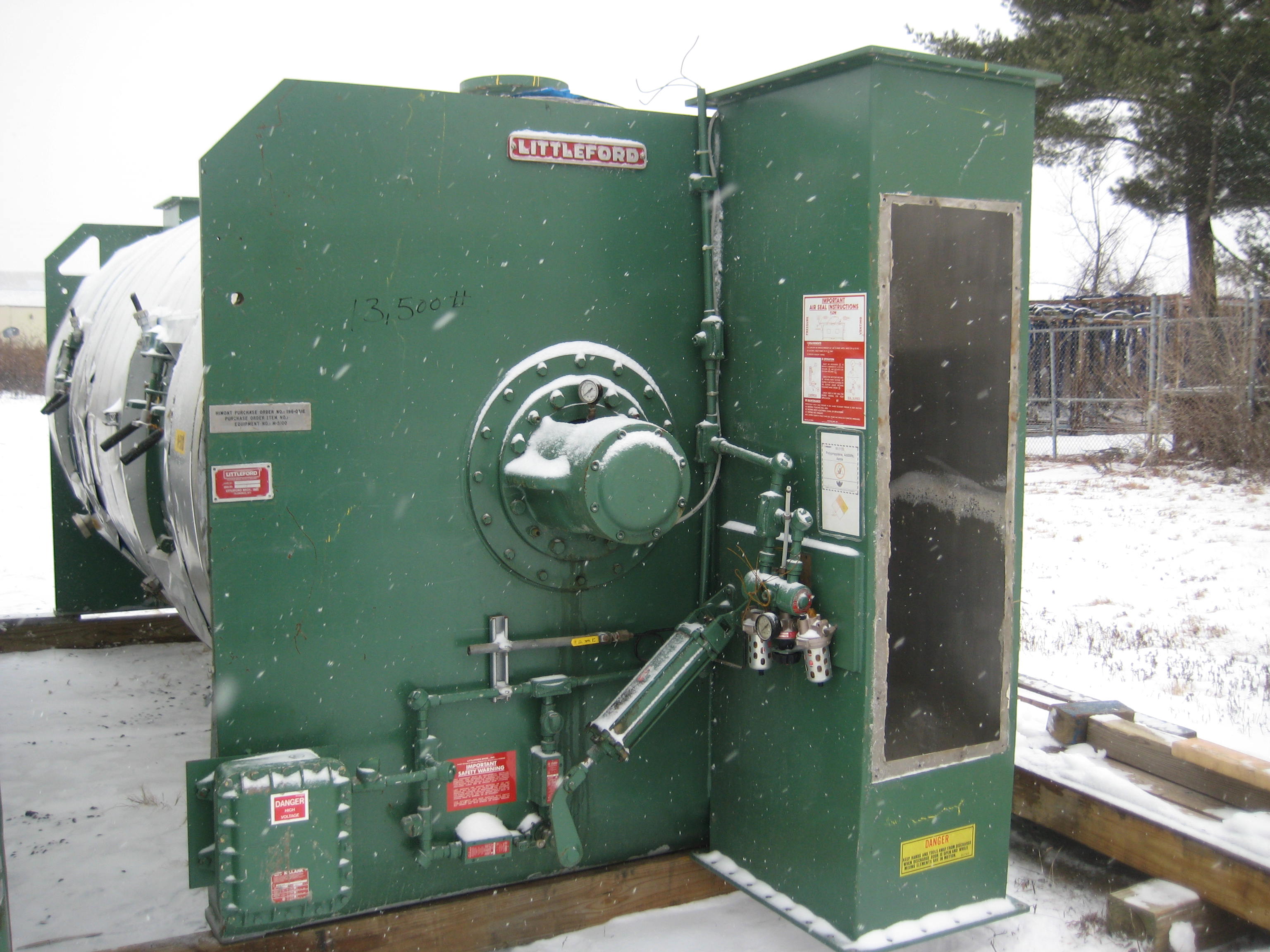 Stainless Steel 304 Loedige Littleford Ploughshare KM8000 Mixer-Ribbon & Paddle - IPP# 213607