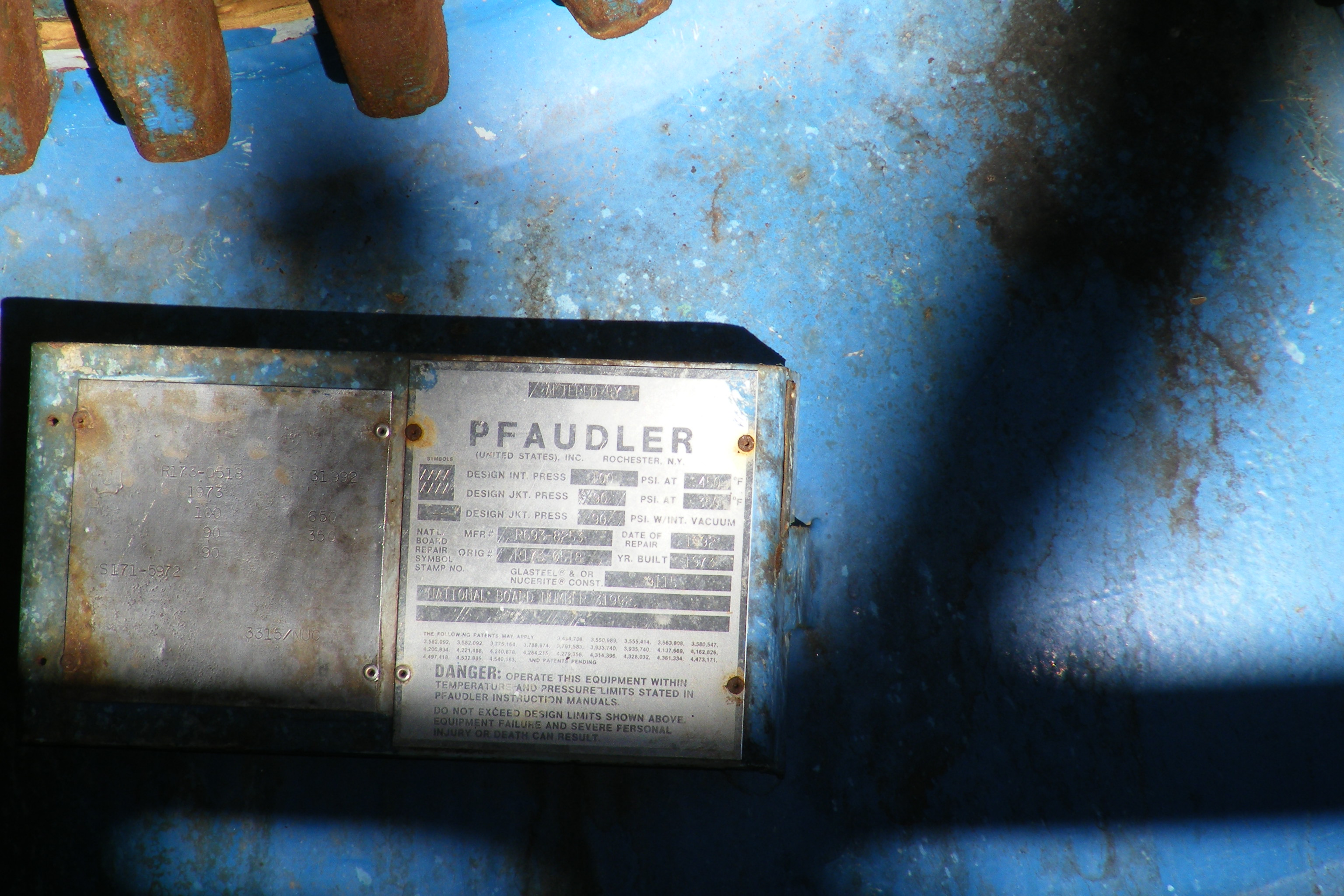 Glasslined Pfaudler RA Batch Type Body Only Reactor - IPP# 213873