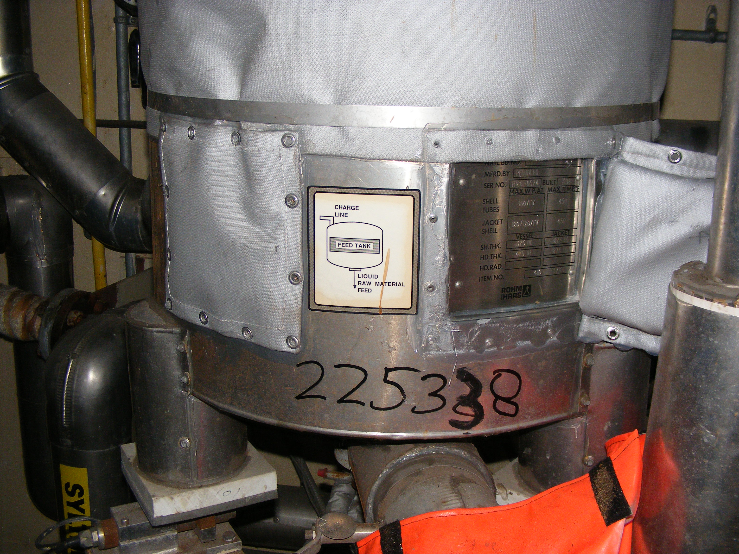 Glasslined Pfaudler P Batch Type Body Only Reactor - IPP# 225338