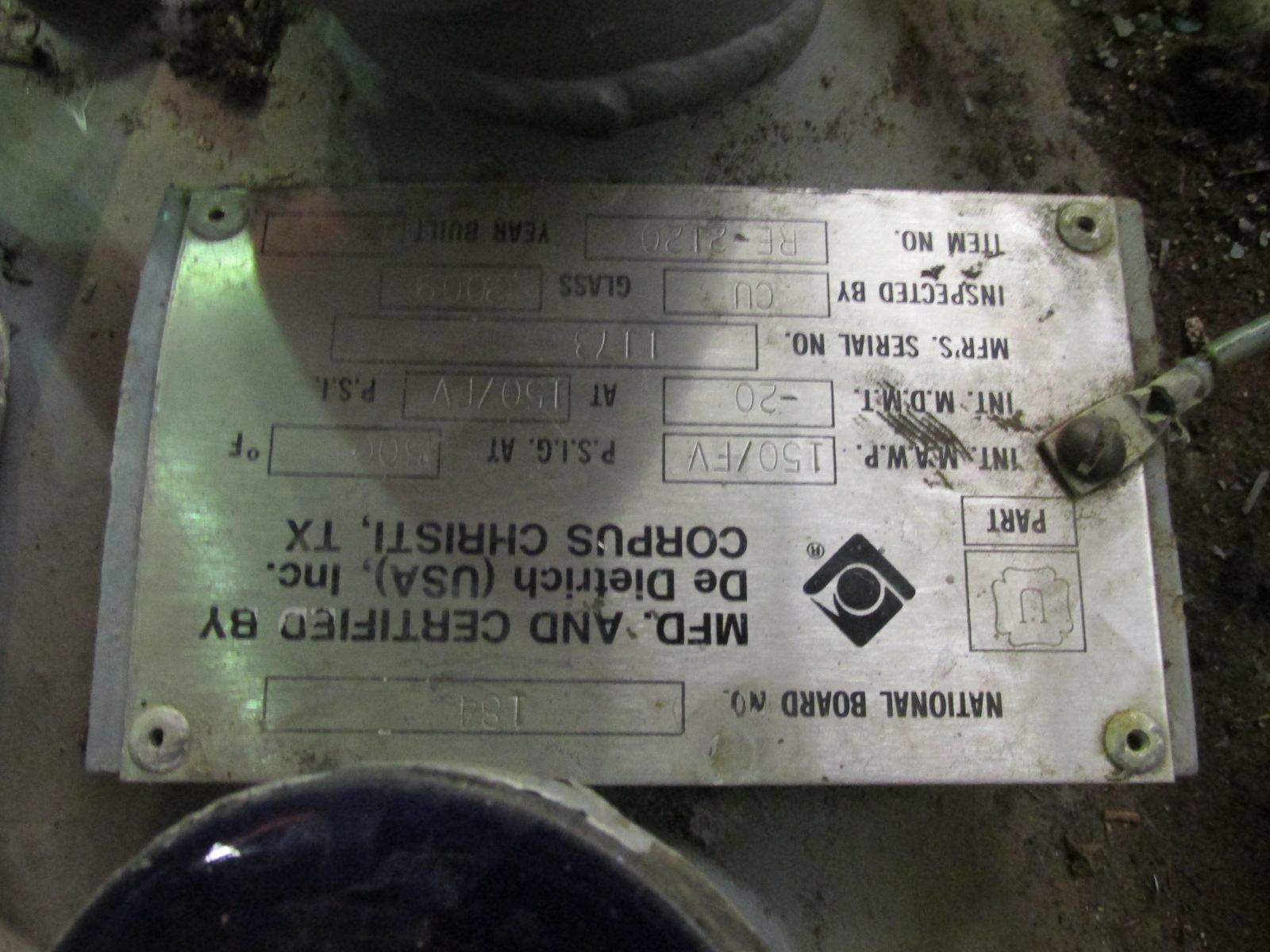  Tank Cover Glass Lined Parts  Glasslined For Sale - IPP# 226528