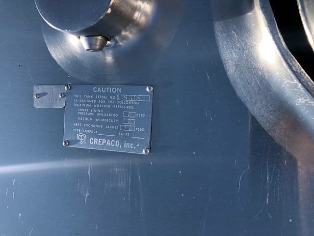 Stainless Steel 304 Crepaco Tank - IPP# 228348