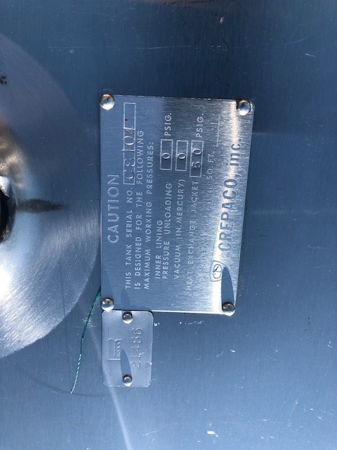 Stainless Steel 304 Crepaco Tank - IPP# 228349