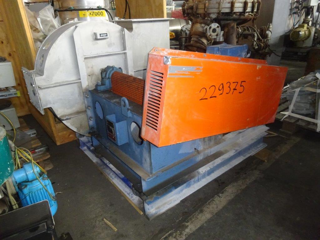   Blower 9,000 m3/h (5,297 CFM) Stainless Steel 321 For Sale - IPP# 229375