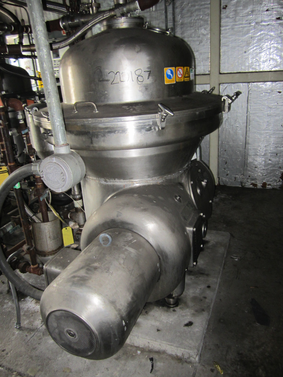   Centrifuge-Disc Bowl 30 kW (40.2 HP) Stainless Steel 316 For Sale - IPP# 220187