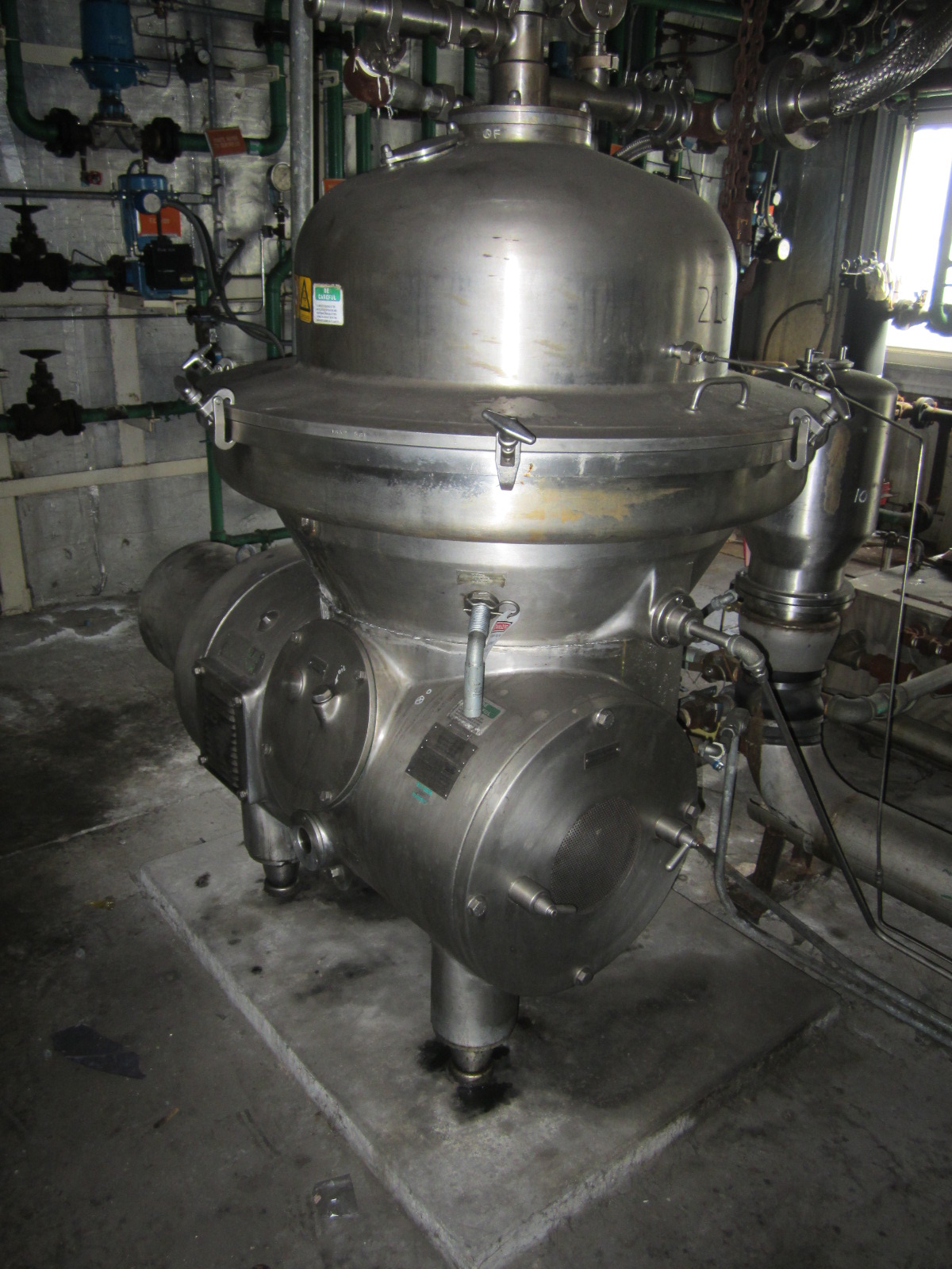   Centrifuge-Disc Bowl 30 kW (40.2 HP) Stainless Steel 316 For Sale - IPP# 220187