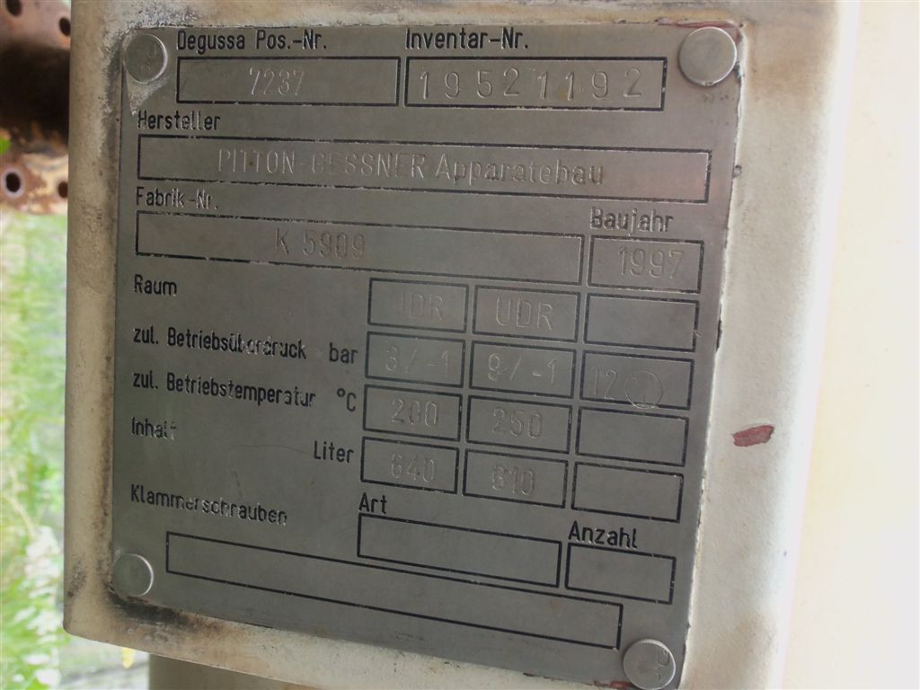  Rising/Falling Film Evaporator  Stainless Steel Austenitic For Sale - IPP# 220585