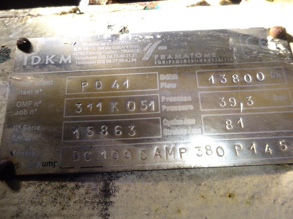  Reciprocating Pump 13.8 m3/h (60.8 GPM) Stainless Steel Other For Sale - IPP# 220501