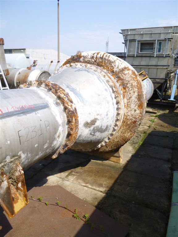  Shell and Tube Heat Exchanger 253.8 m² (2,732 ft²) Stainless Steel 316 For Sale - IPP# 221173
