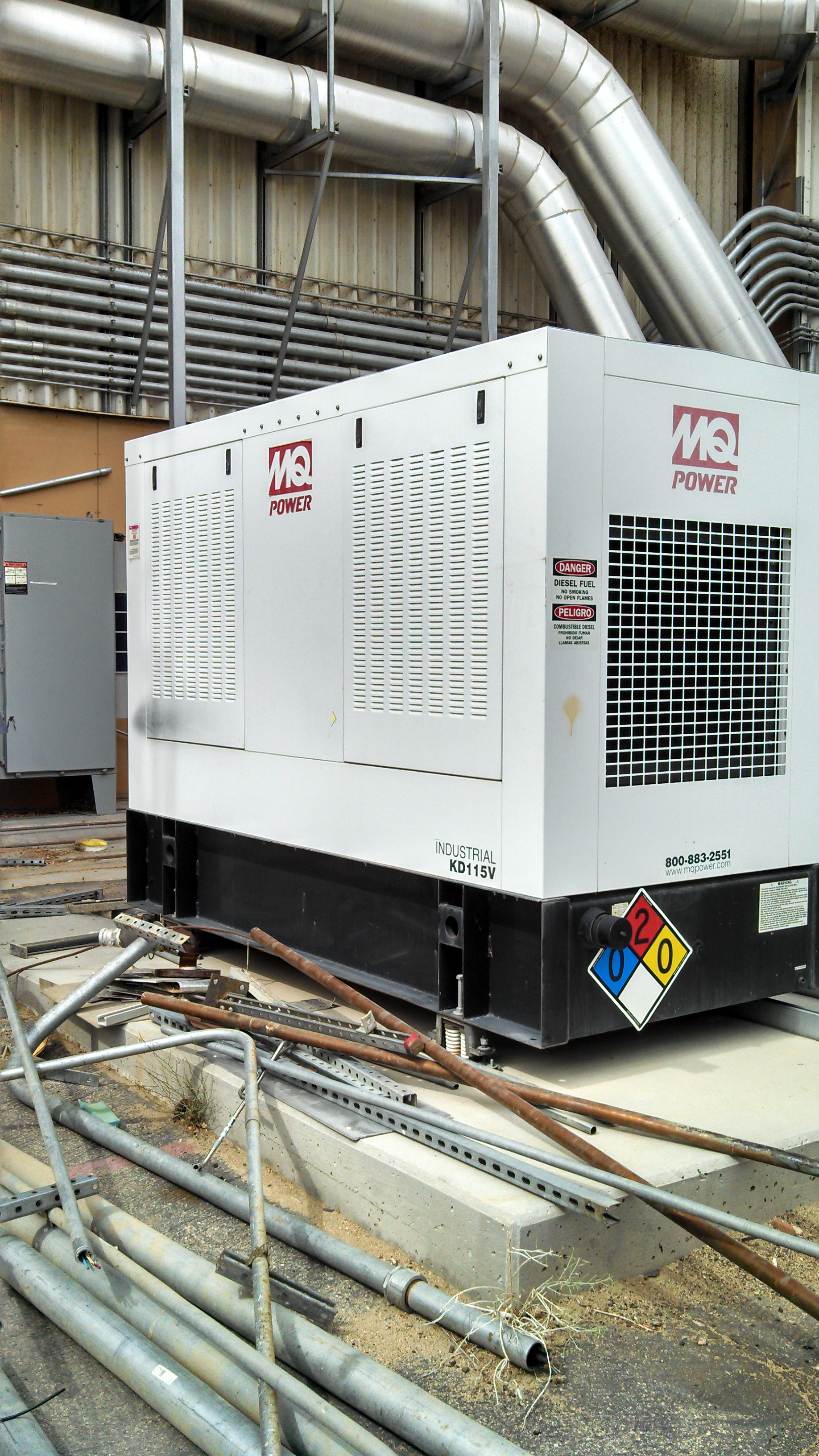Carbon Steel MQ Power Systems TD720GE- 363CSL1607 Power Generator - IPP# 221286