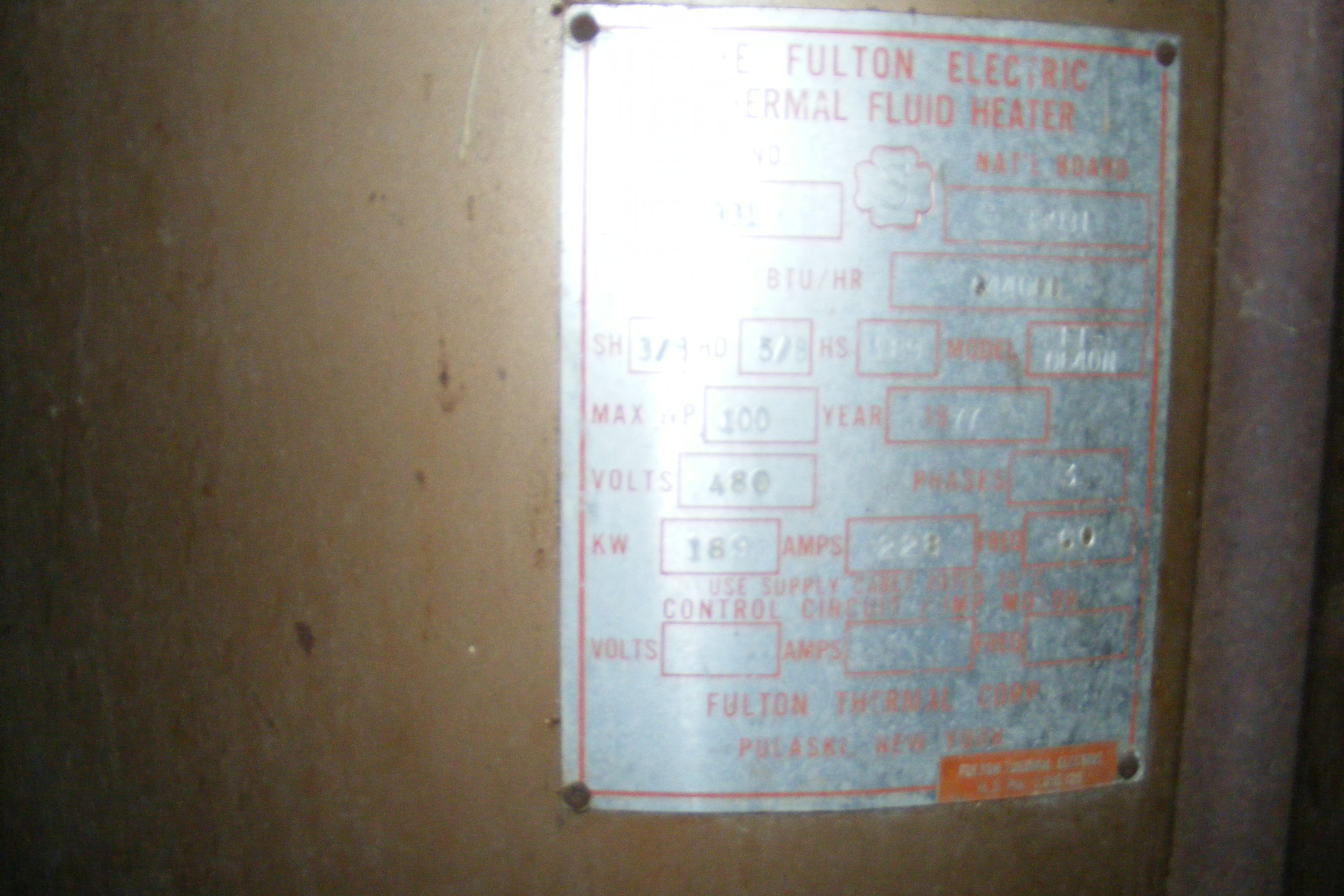  Hot Oil Boiler   For Sale - IPP# 222572