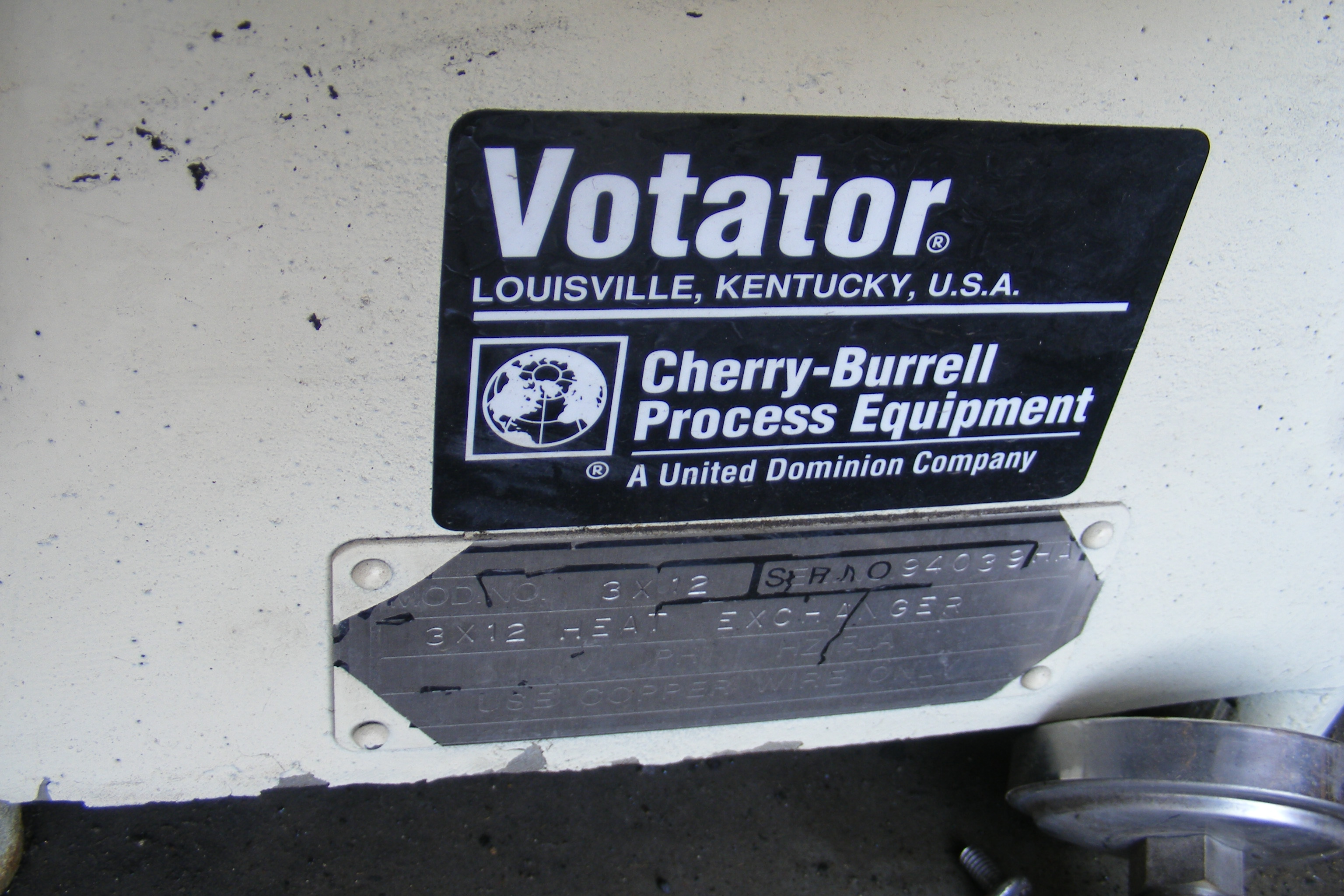   Votator 0.07 m² (0.75 ft²) Stainless Steel 304 For Sale - IPP# 222598