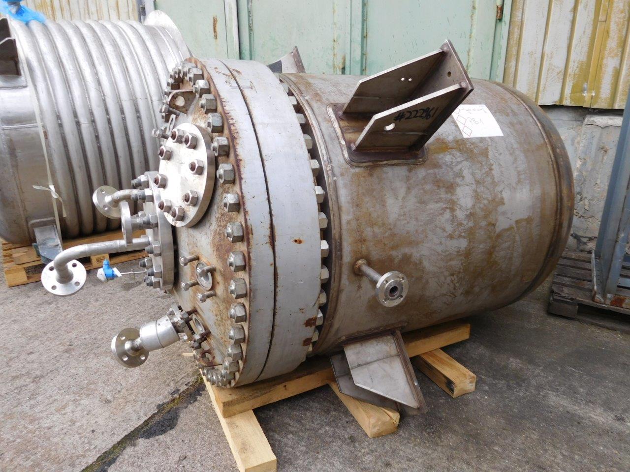  Hydrogenation Reactor 1,240 L (327.6 gallons) Stainless Steel Austenitic For Sale - IPP# 222961