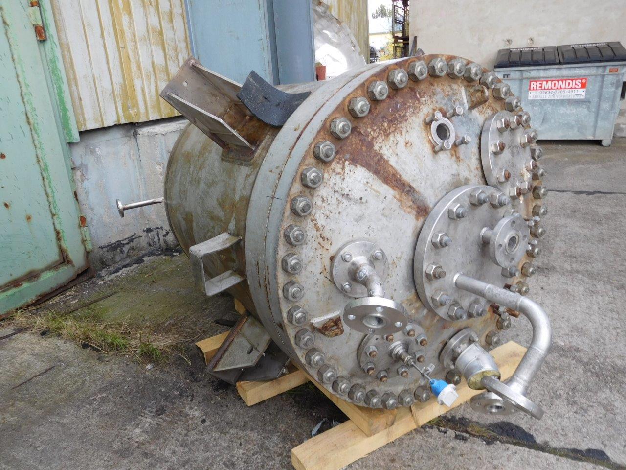  Hydrogenation Reactor 1,240 L (327.6 gallons) Stainless Steel Austenitic For Sale - IPP# 222961