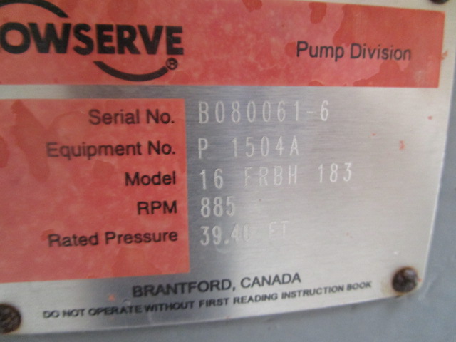 Unused Centrifugal Pump 1,800 m3/h (7,925 GPM) Stainless Steel 316 For Sale - IPP# 235399