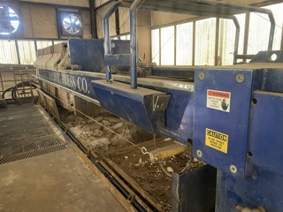 Filter Press, 958 Sq.Ft. Filtration Area, Polypropylene Plates, Manufactured by Pacific Press Co.