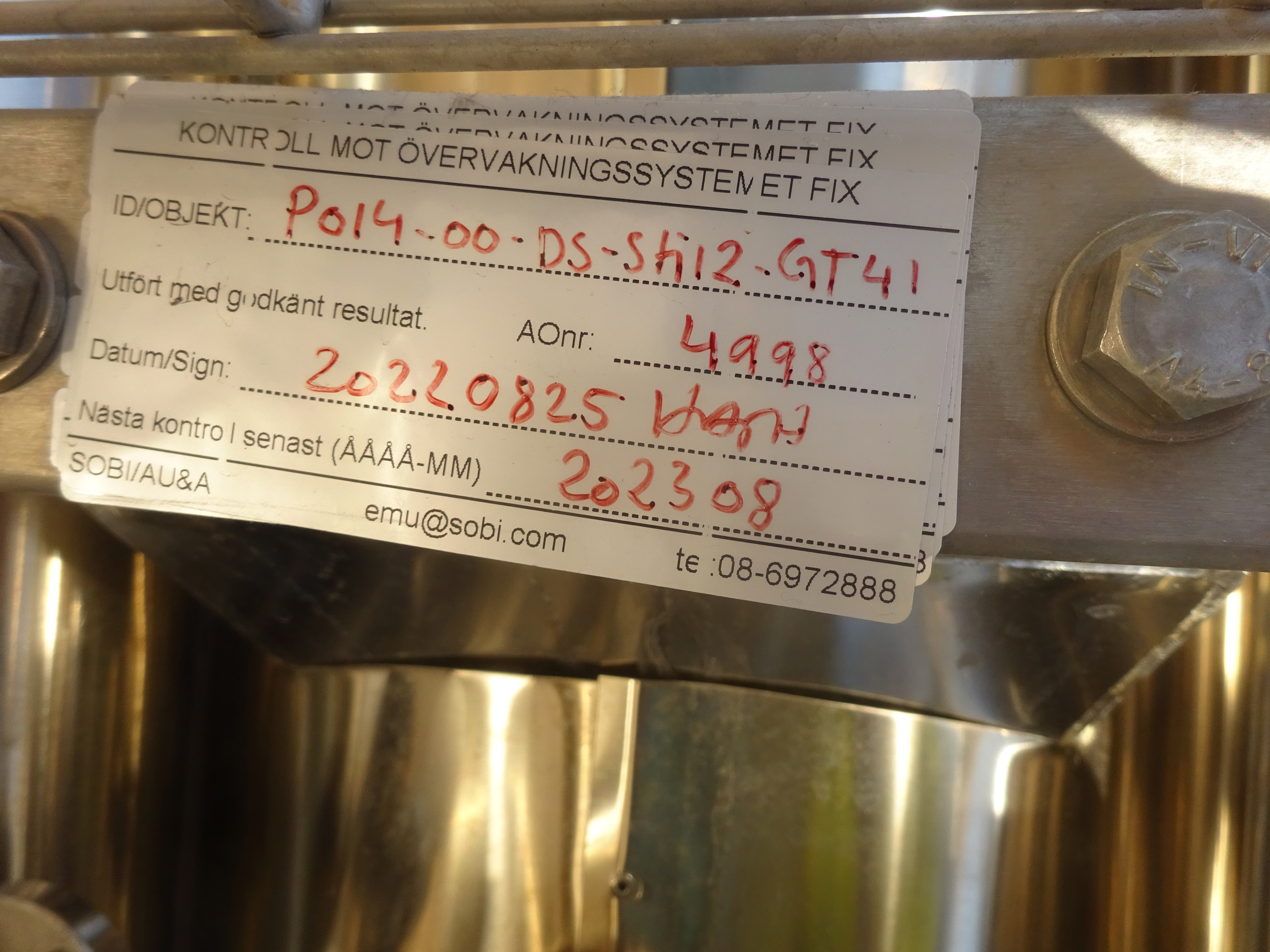 Stainless Steel 316L Zetterstoms-Molkom  Still - IPP# 239374