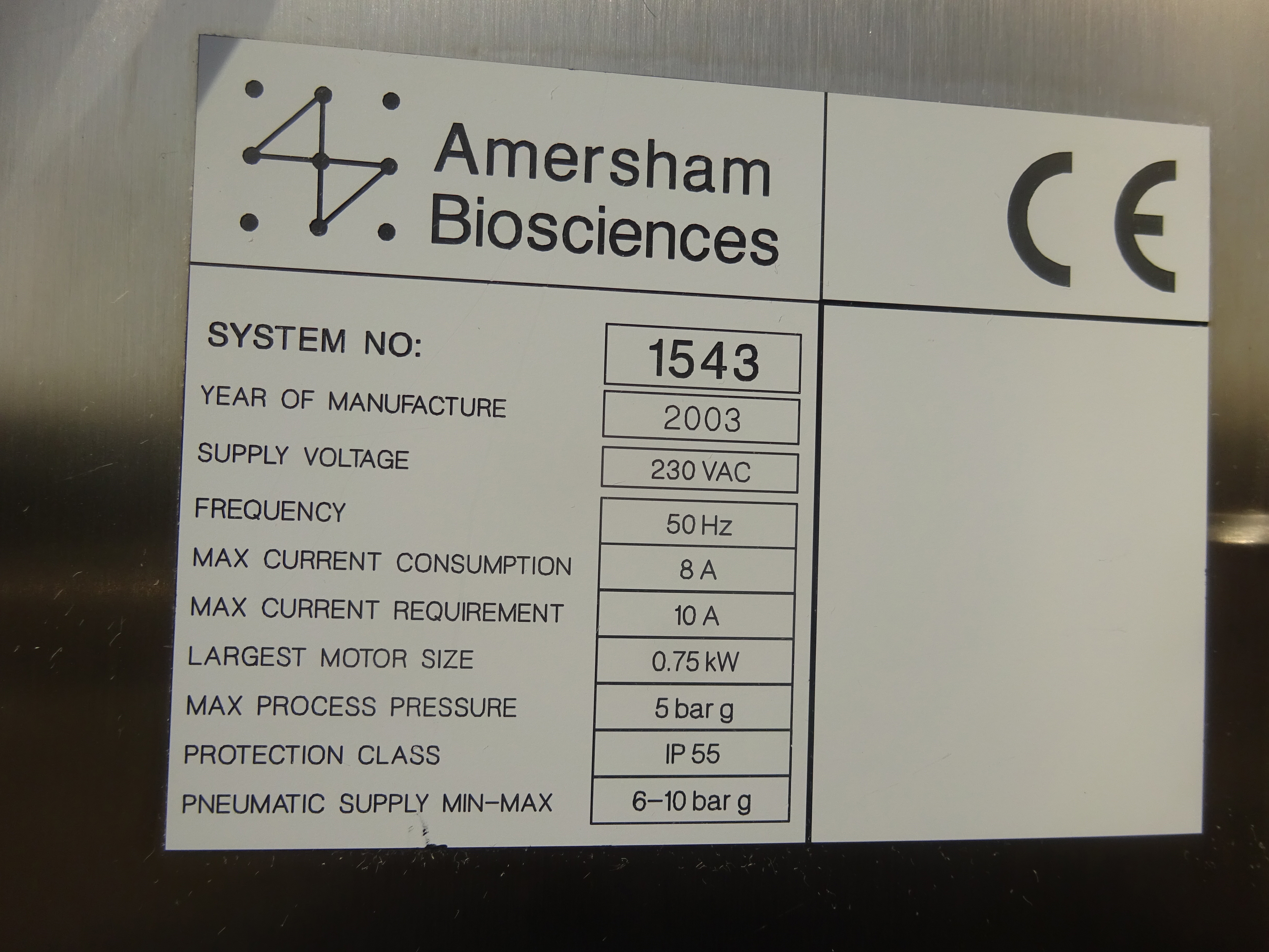 Stainless Steel 316 Column - IPP# 239337