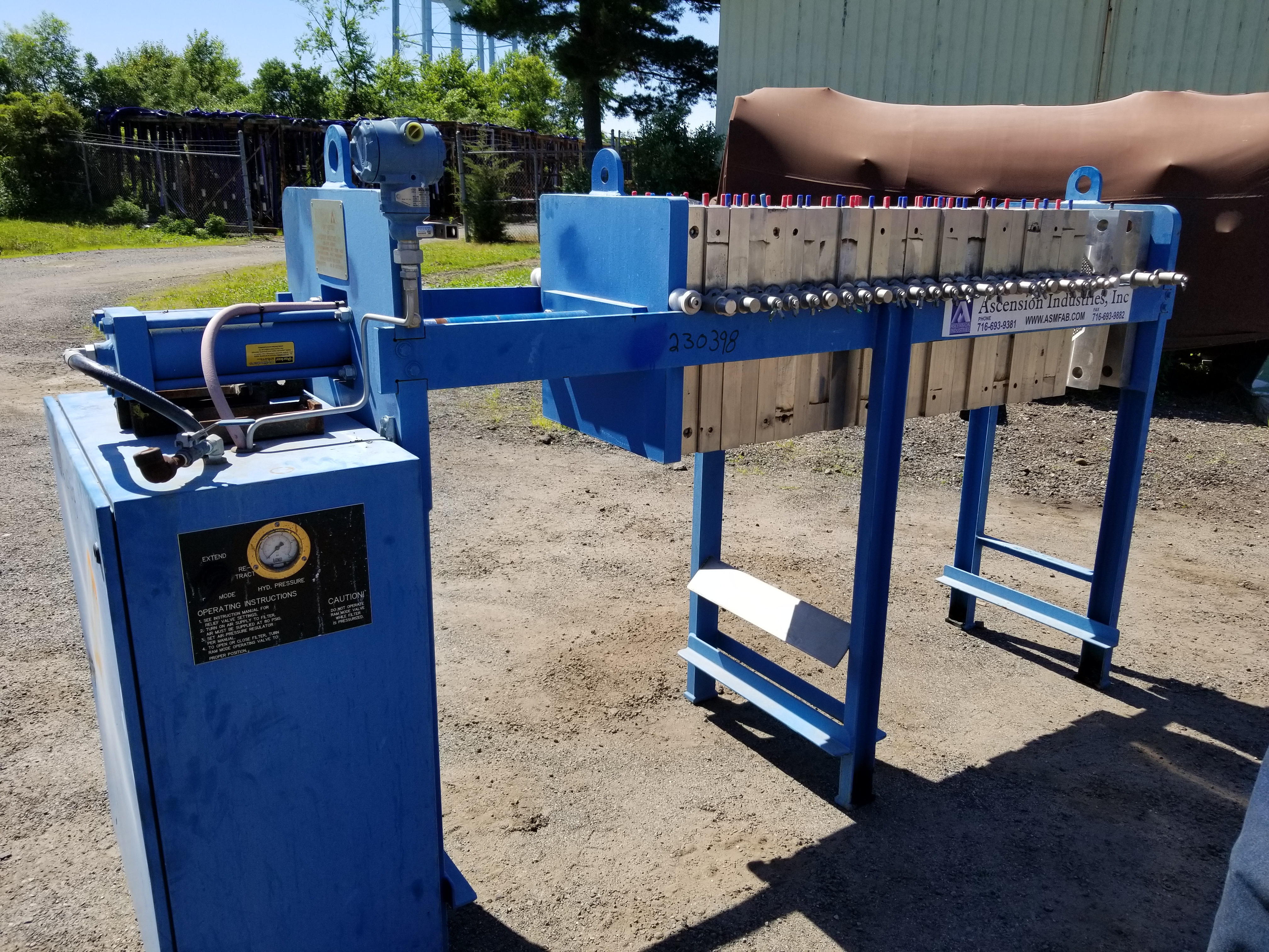 304 Stainless Steel Durco EP470/32-25 Filter Press - IPP# 230398