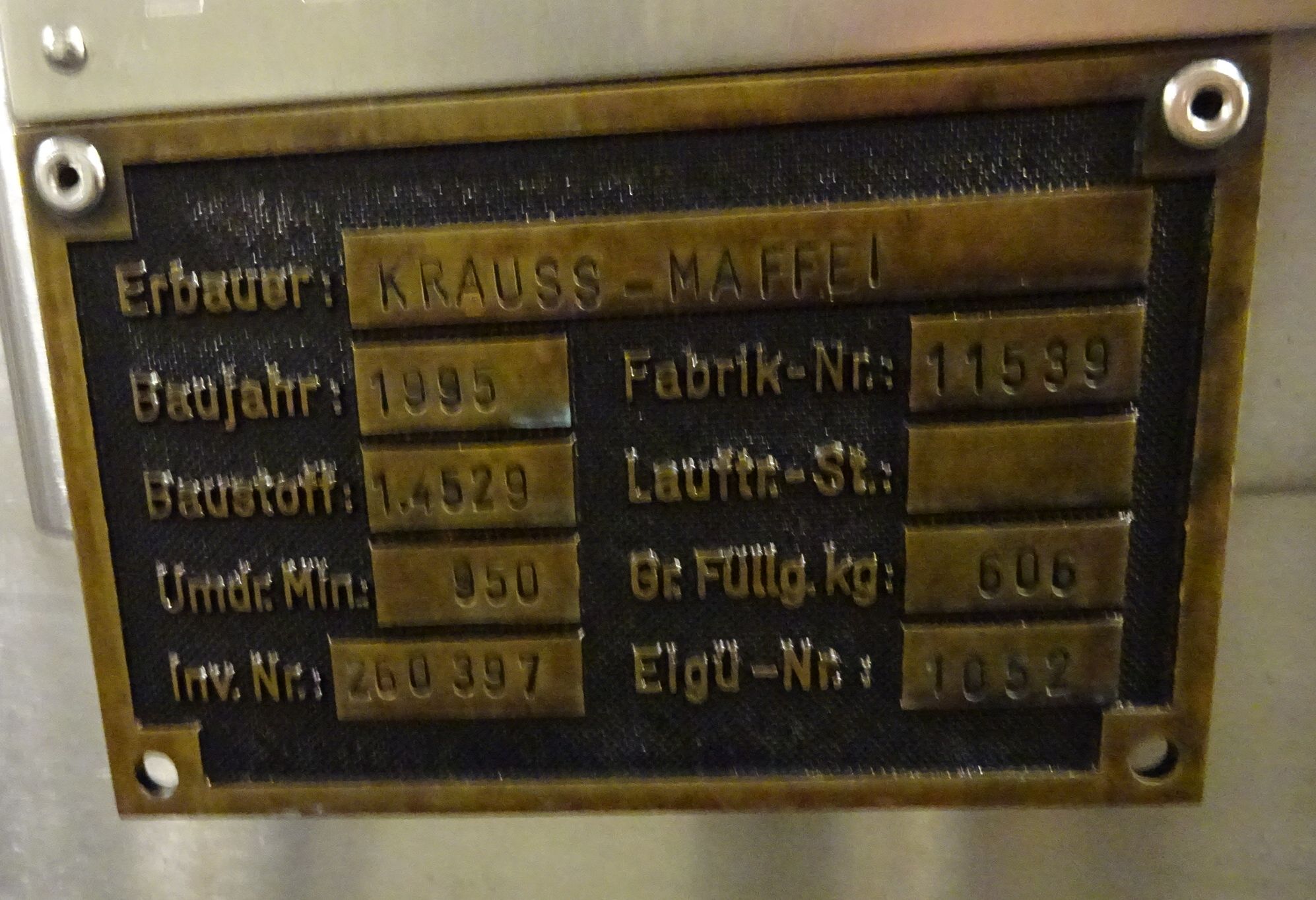 Alloy 926 Krauss Maffei VZO 125/3.2C Manual Discharge-Top Centrifuge-Basket - IPP# 231218