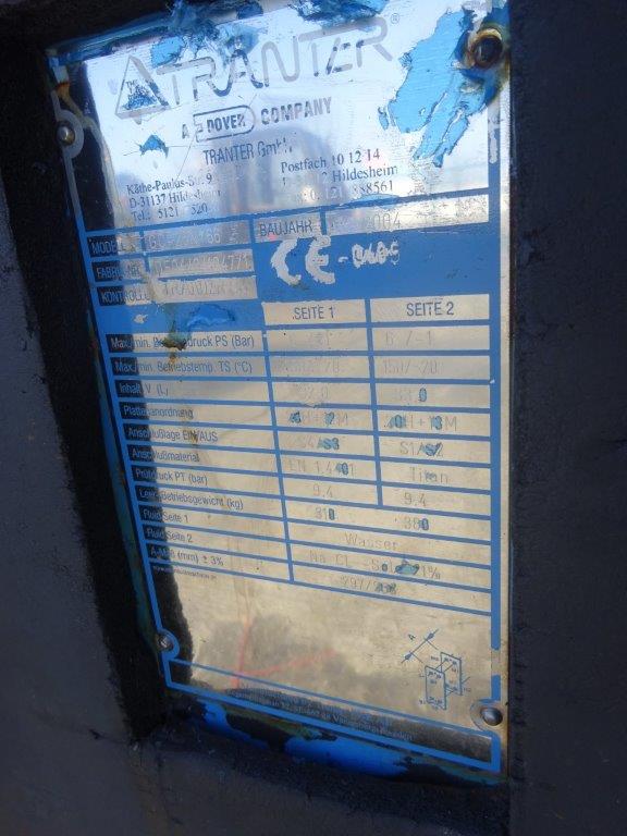  Plate and Frame Heat Exchanger 12 m² (129.2 ft²) Titanium For Sale - IPP# 231230