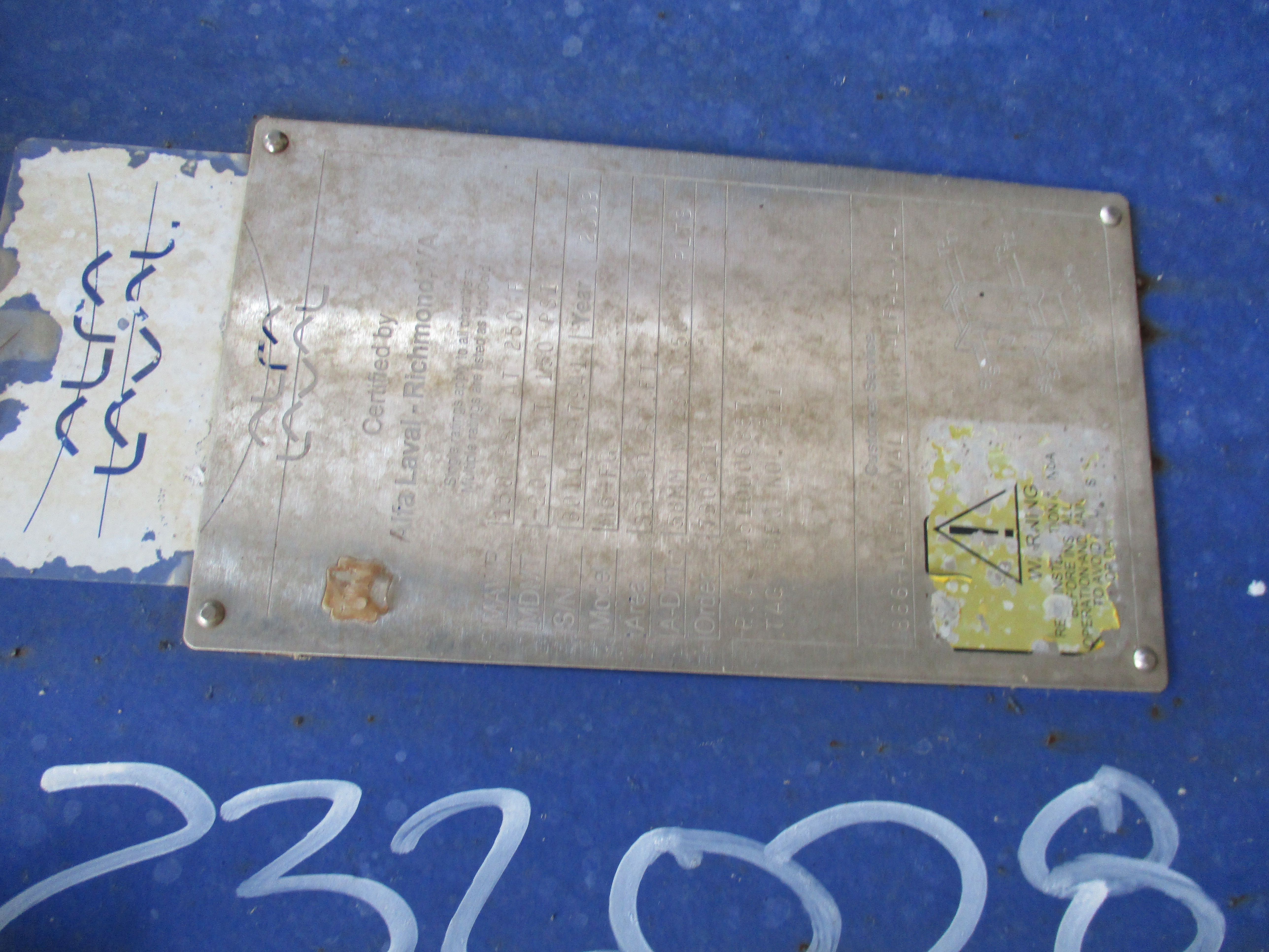 Stainless Steel 316 Alfa Laval 16-FG Plate and Frame Heat Exchanger - IPP# 232028