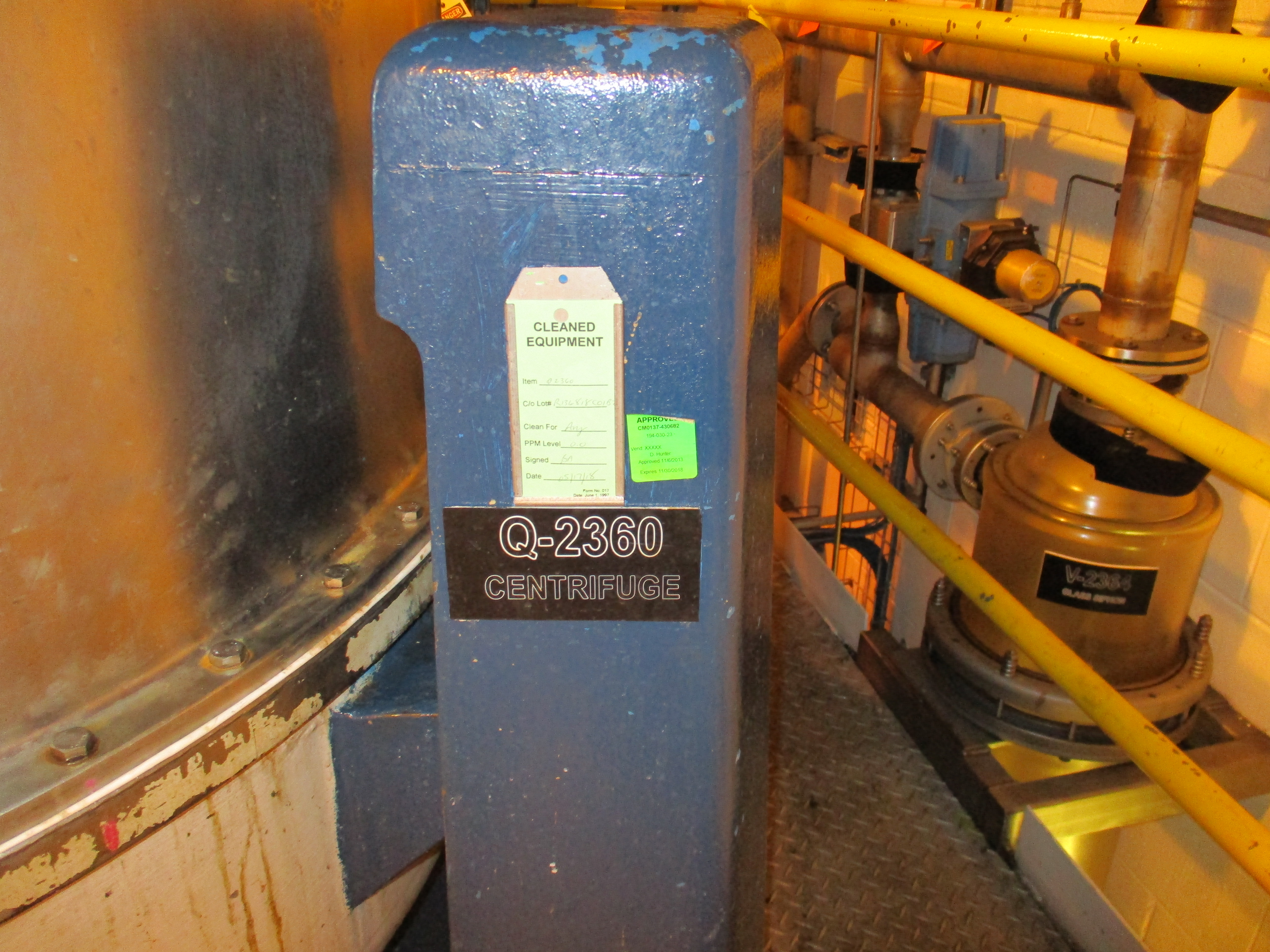 Stainless Steel 316 Ferrum DSZ-UR Auto Discharge-Bottom Centrifuge-Basket - IPP# 233184