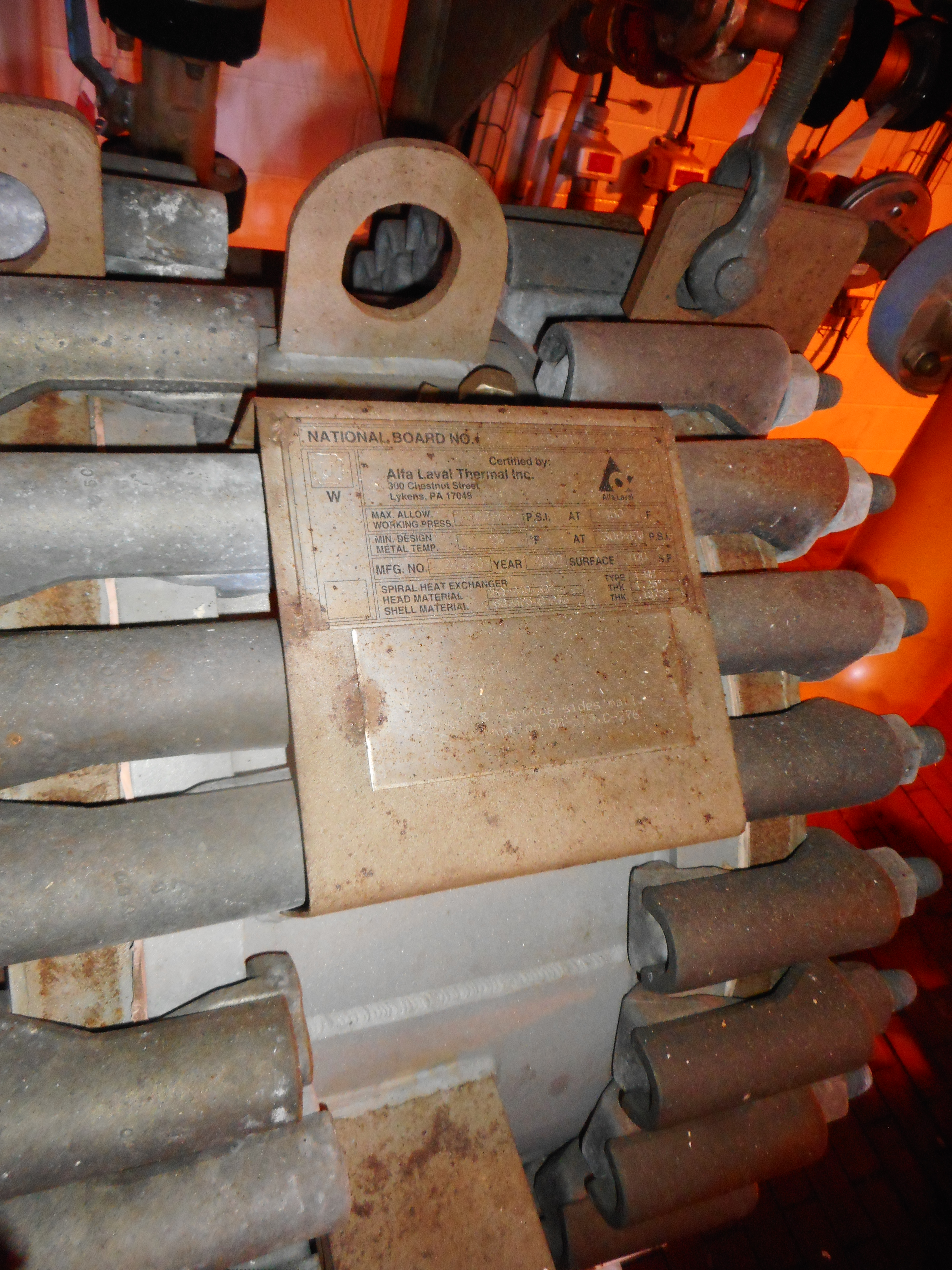 Hastelloy - C276 Alfa Laval Spiral Heat Exchanger - IPP# 233192