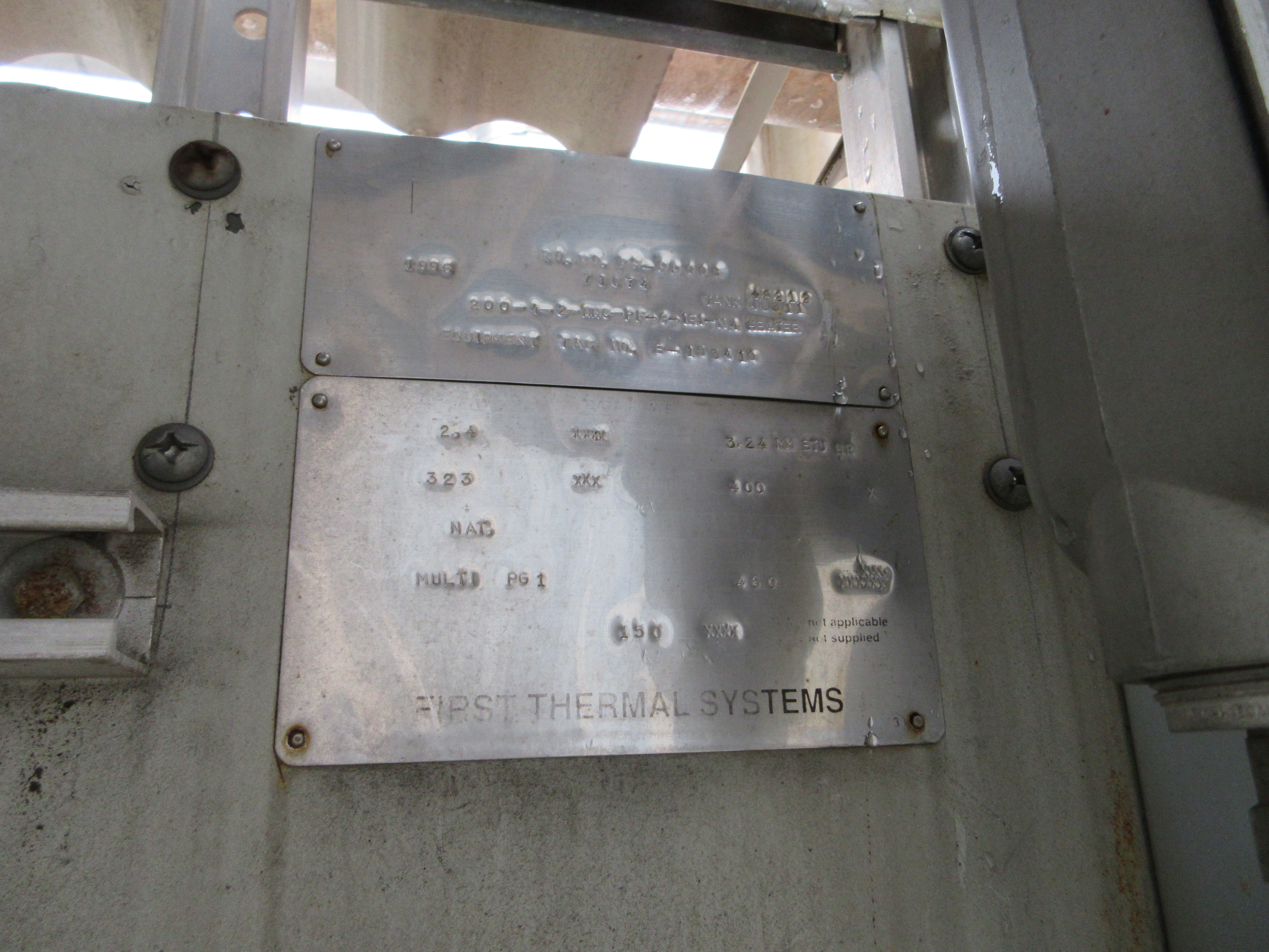 First Thermal Systems 200-4-2-HHC-PF-G-IRI-H4 3.24 mm/BTU Hot Oil Boiler - IPP# 245588