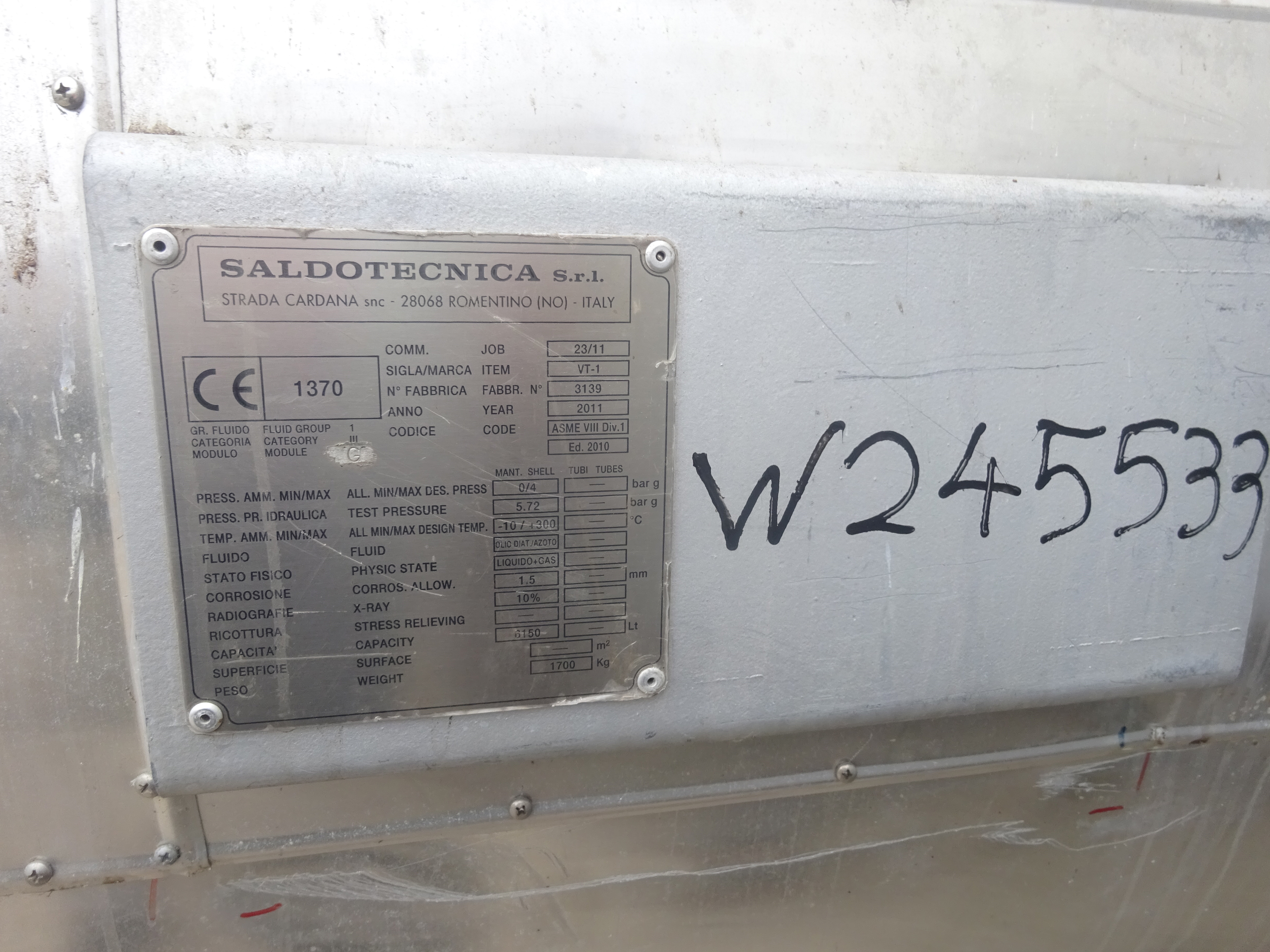 Carbon Steel Euroboilers TH/AR-V1500 Hot Oil Boiler - IPP# 245533