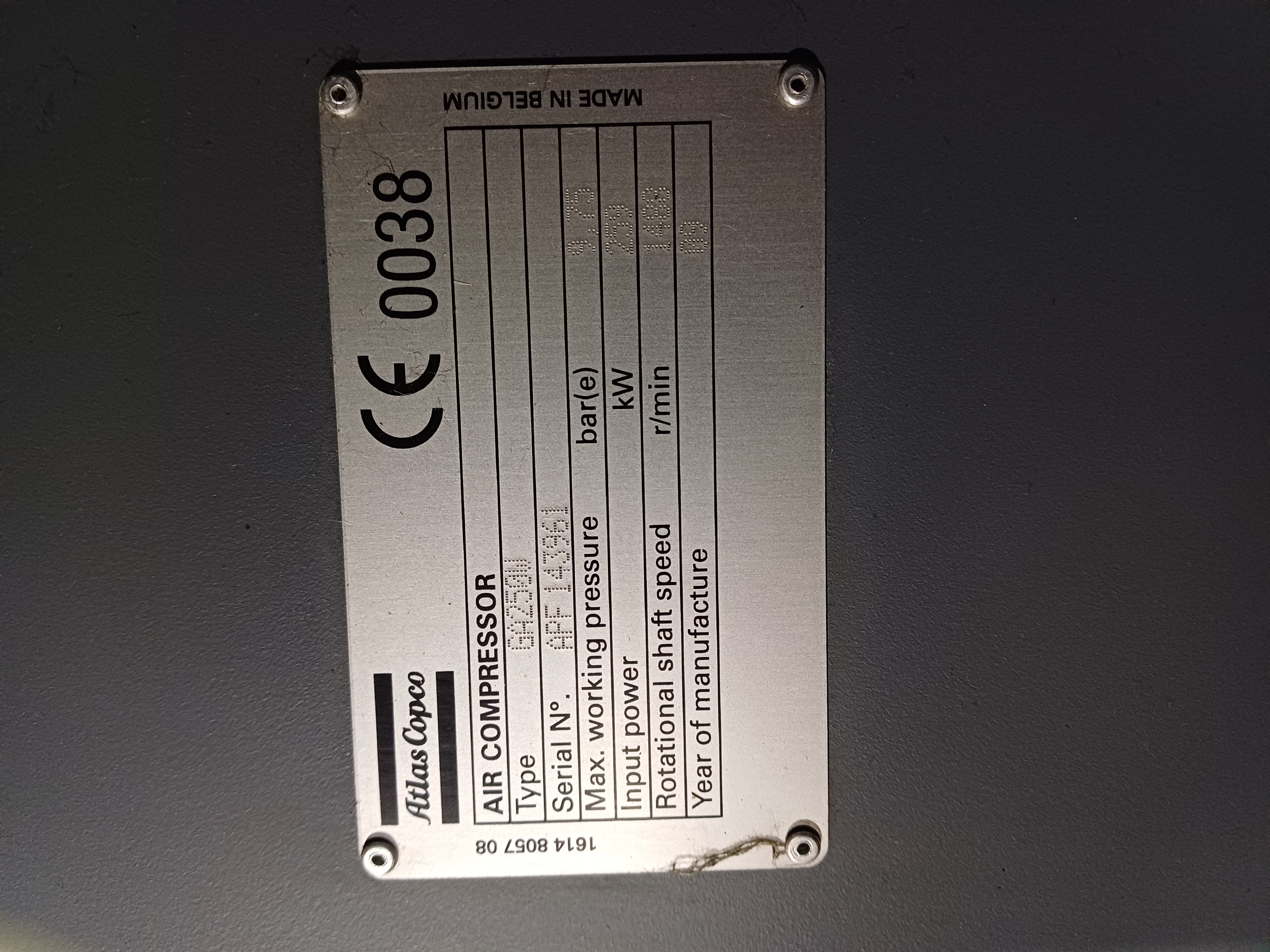  Rotary Compressor 2,500 m3/h (1,471 CFM) Carbon Steel For Sale - IPP# 245814