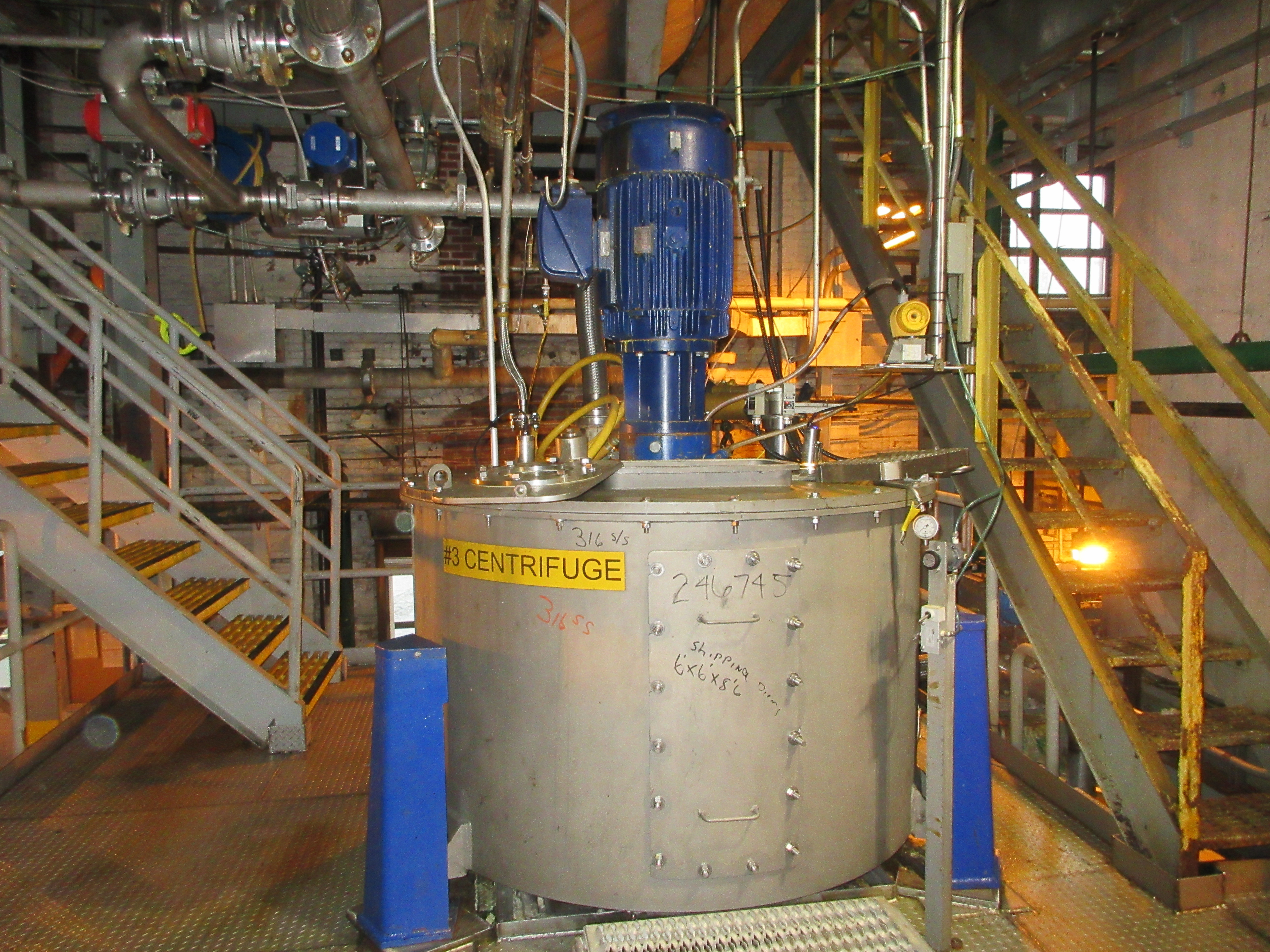Centrifuge-Basket DeLaval DMPA Auto Discharge-Bottom Stainless Steel 316 - IPP# 246745