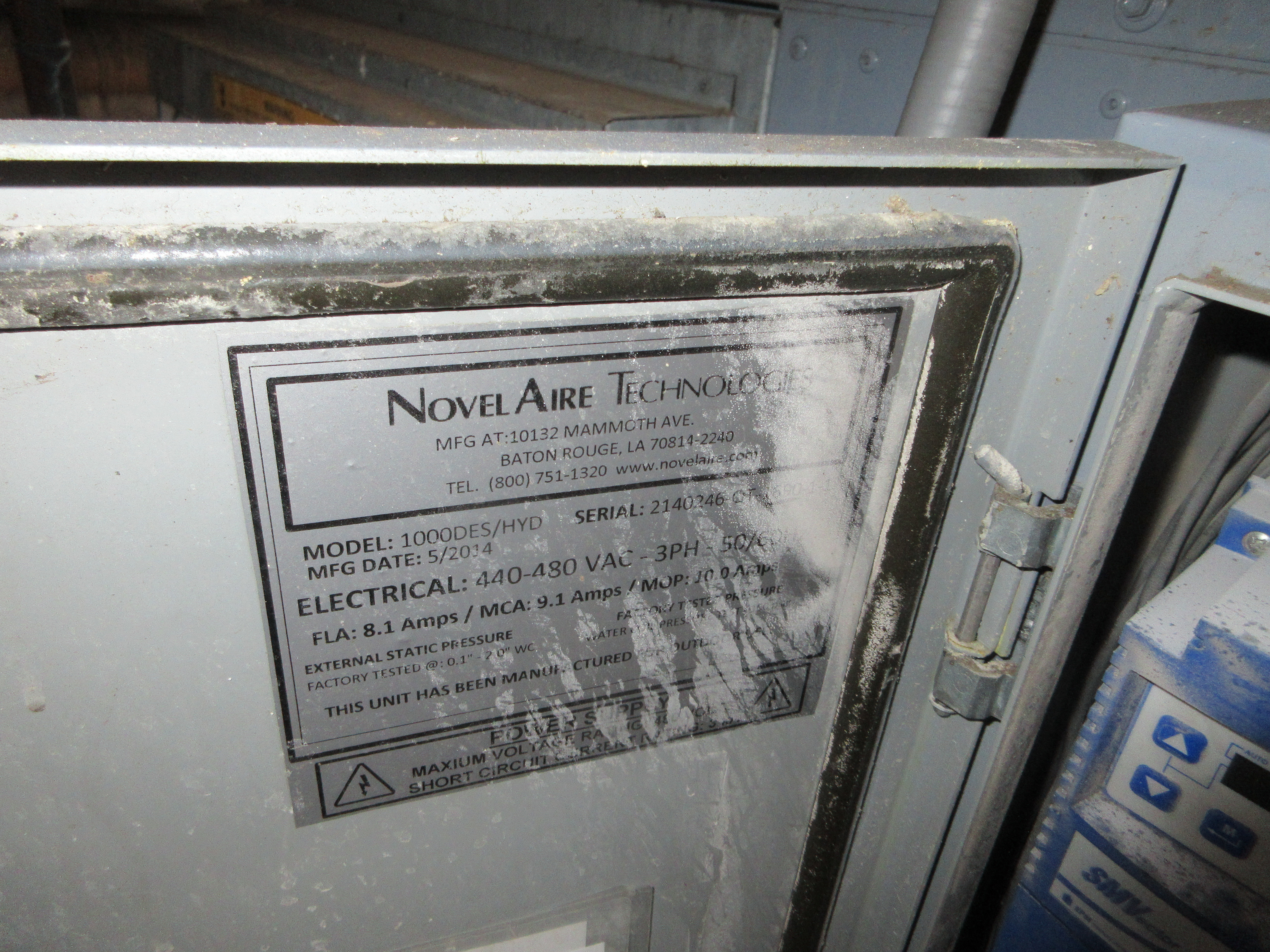 Dryer - Air Refrigerant/Heat 1000DES/HYD - IPP# 246767