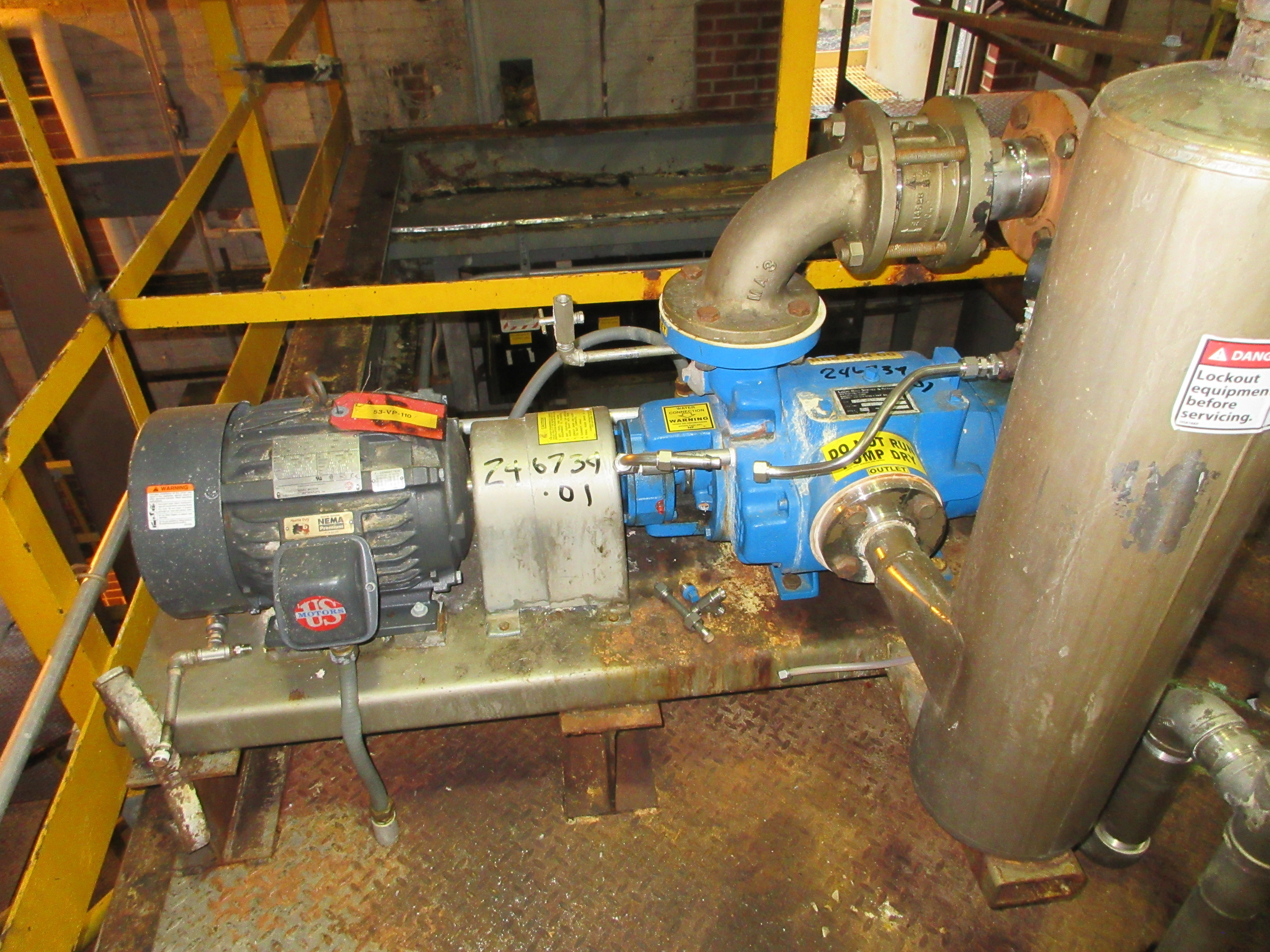 Rising/Falling Film Evaporator Buflovak/Blaw Knox x-320 steam chest Stainless Steel 316 - IPP# 246737