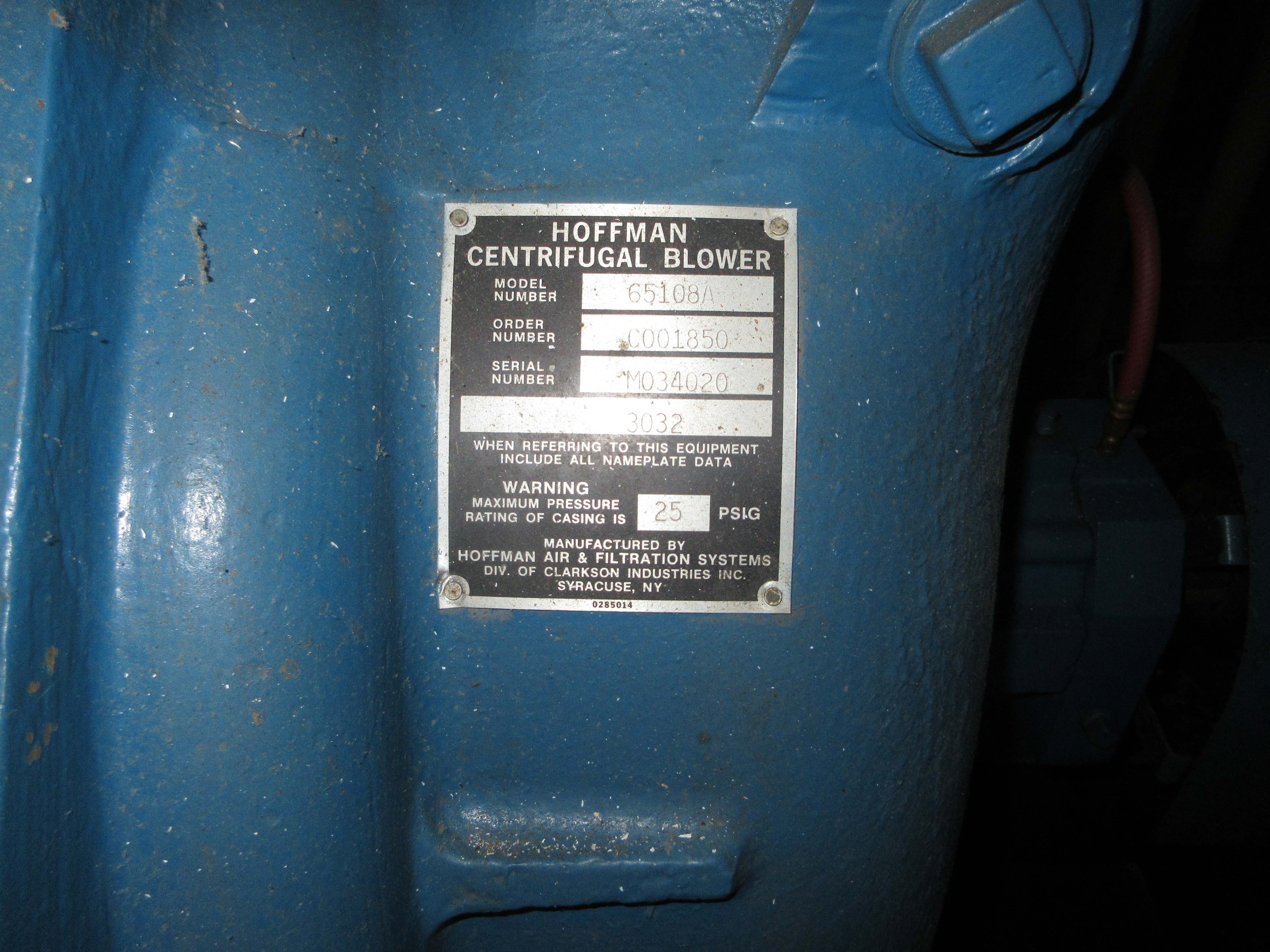   Blower 14,442 m3/h (8,500 CFM) Carbon Steel For Sale - IPP# 246946