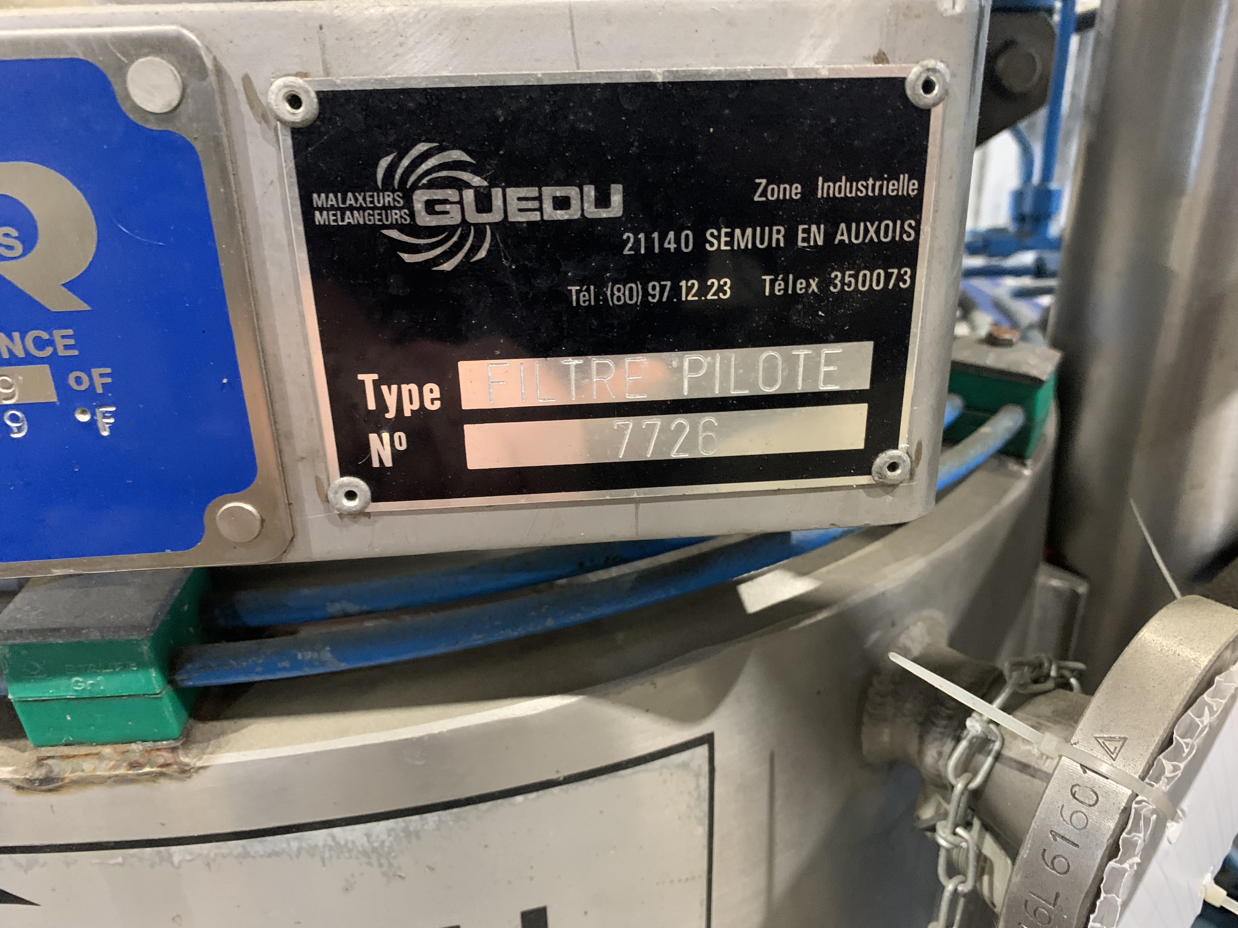 Stainless Steel 316 Guedu Filtre Pilote Rosenmund and Cogiem Filter Dryer - IPP# 247146