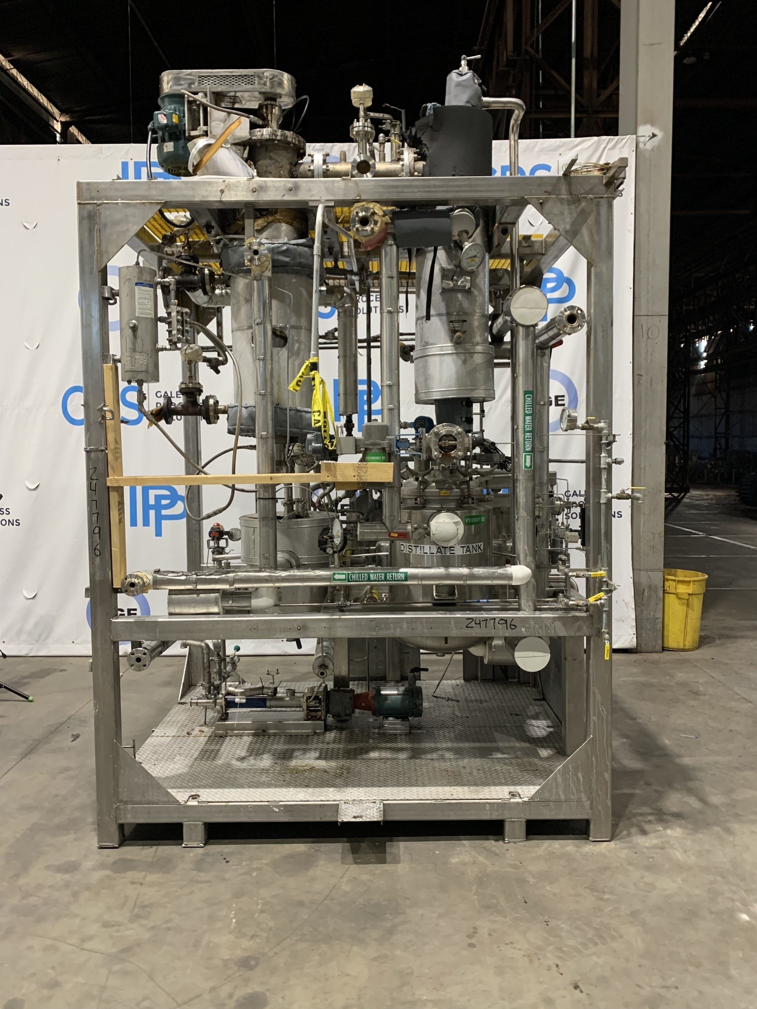 LCI (Luwa) Wiped/Thin Film Evaporator Pilot Skid 5.1 sq. ft. - IPP# 247796