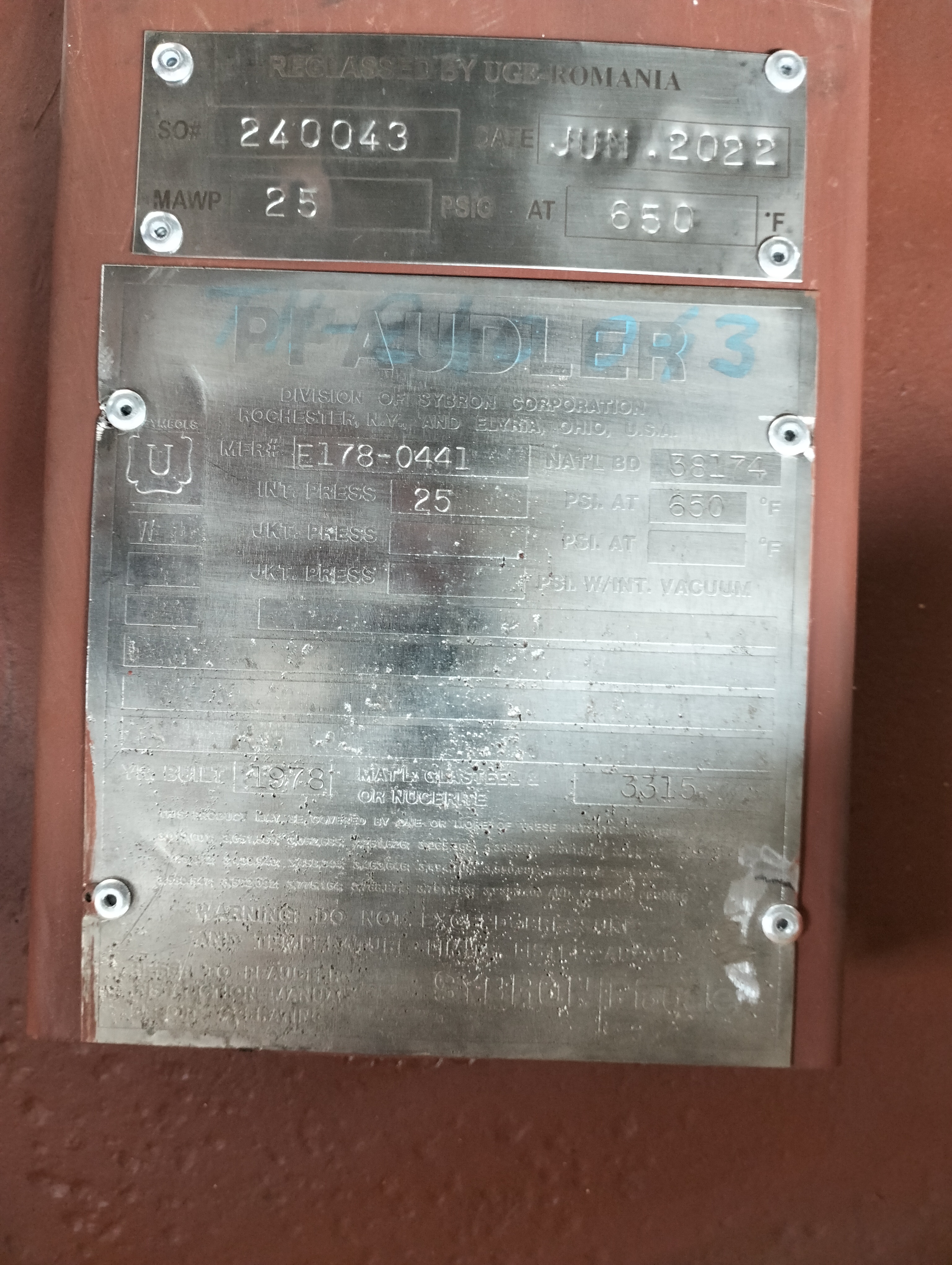  Main Cover Glass Lined Parts  Glasslined For Sale - IPP# 240043