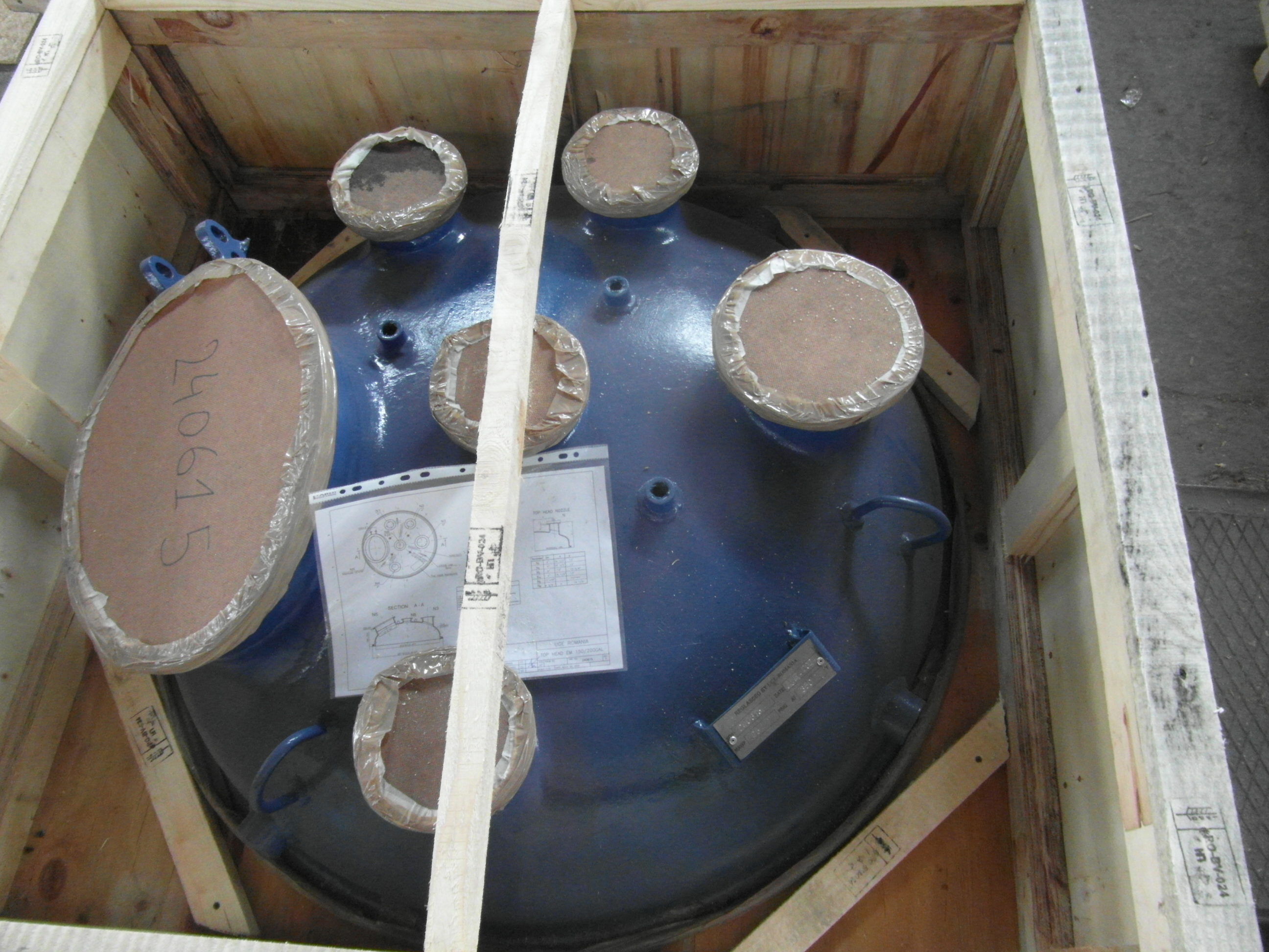  Main Cover Glass Lined Parts 757.1 L (200 gallons) Glasslined For Sale - IPP# 240615