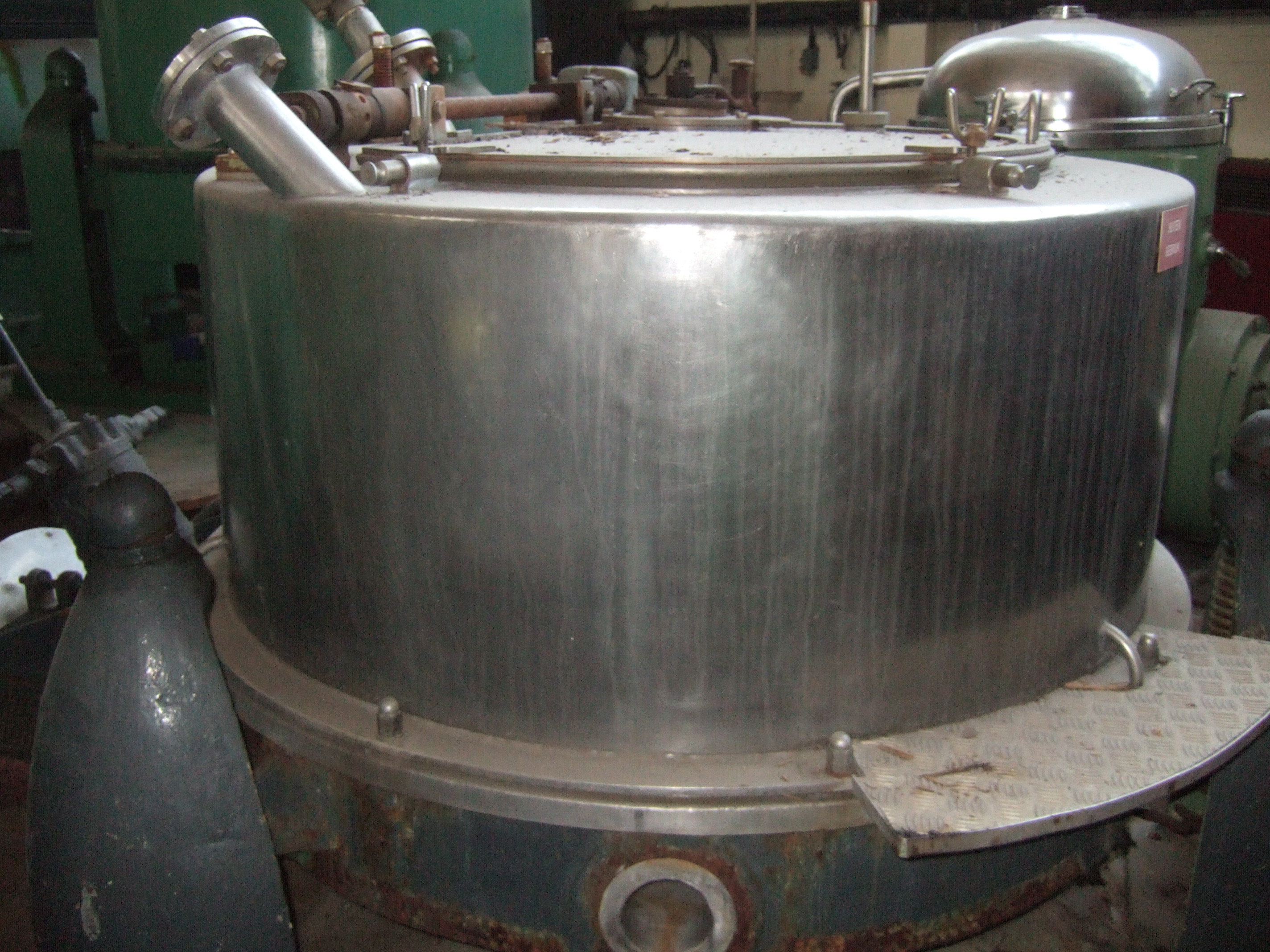  Manual Discharge-Top Centrifuge-Basket 1,200 mm (47.2 in) Stainless Steel Austenitic For Sale - IPP# 705477