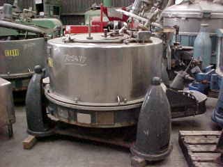  Manual Discharge-Top Centrifuge-Basket 1,200 mm (47.2 in) Stainless Steel Austenitic For Sale - IPP# 705477