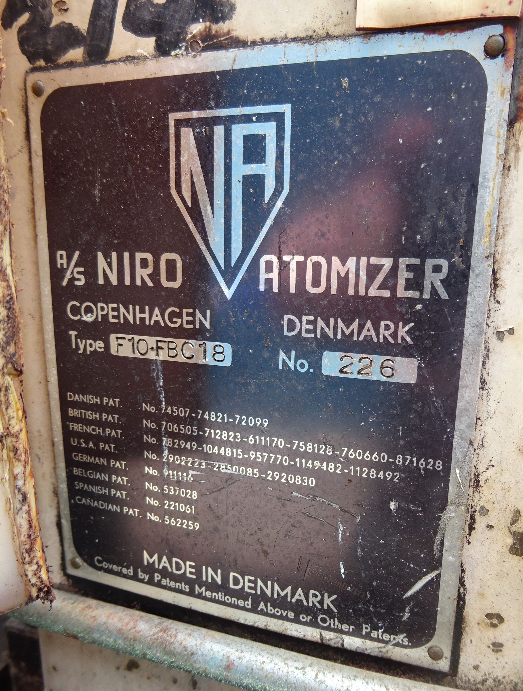 Niro F10-FBC18 Dryer-Spray - IPP# 706210