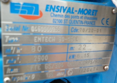 Unused Centrifugal Pump 80 m3/h (352.2 GPM) Cast Iron For Sale - IPP# 706840
