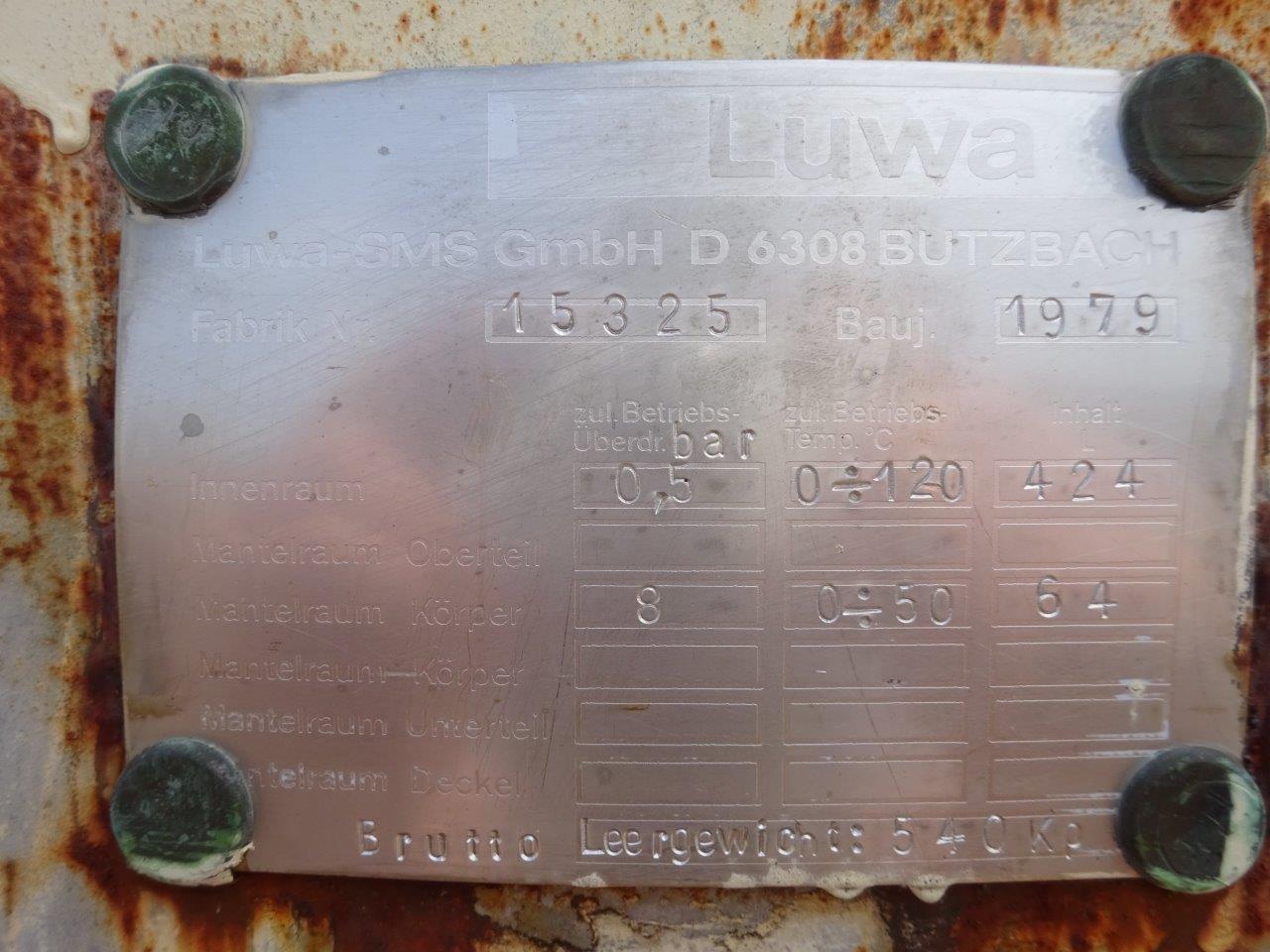   Dryer-Thin Film 7.5 m² (80.7 ft²) Stainless Steel 316L For Sale - IPP# 70268